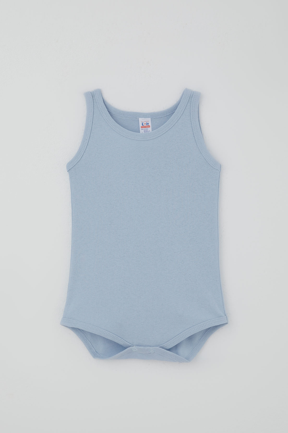 Breeze Erkek Çocuk Çıtçıtlı Atlet Zıbın Body Basic Mavi (1-3 Yaş)