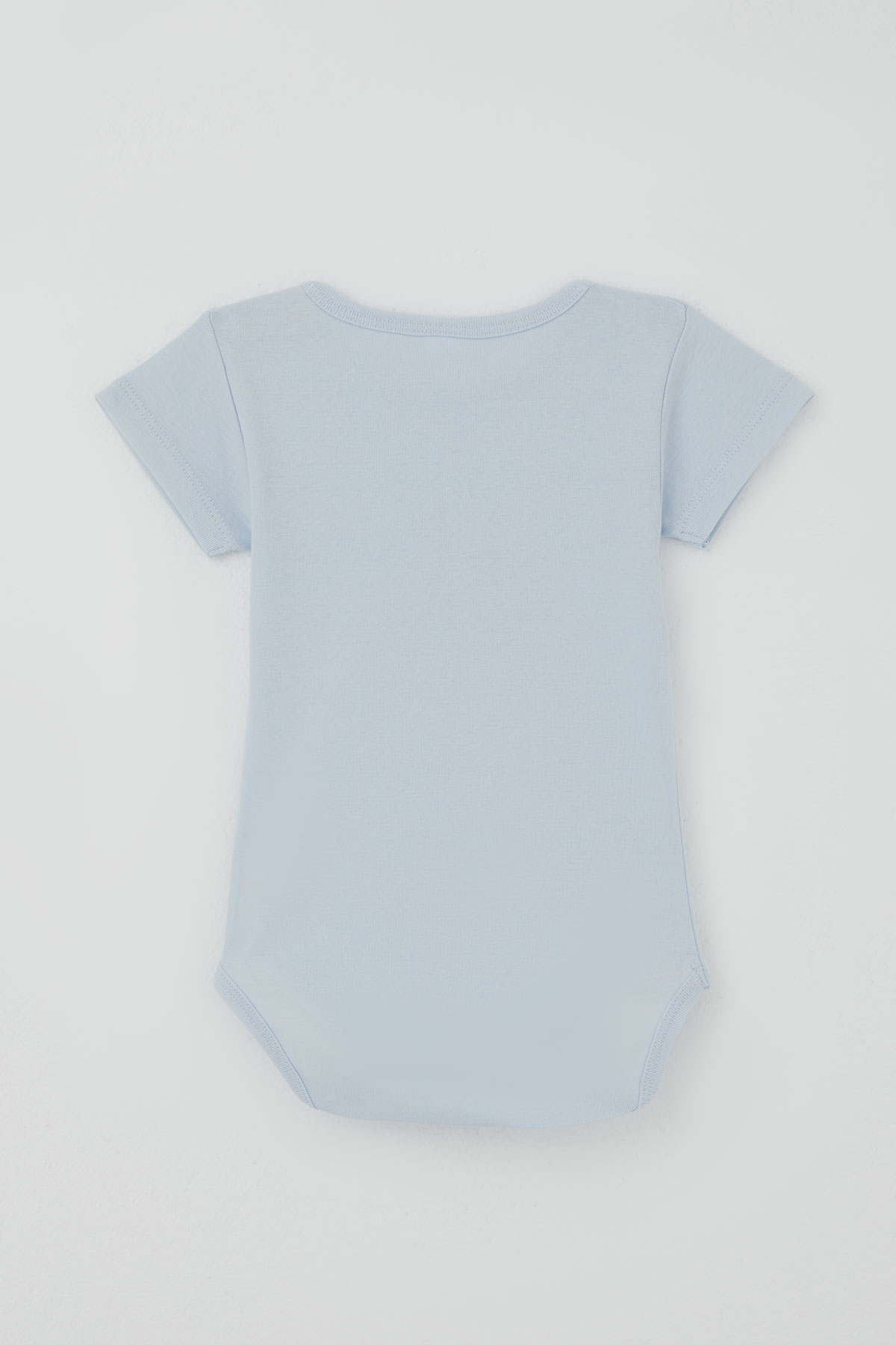 Breeze Erkek Çocuk Çıtçıtlı Kısa Kollu Zıbın Body Maceracı Aslancık Baskılı Açık Mavi (1-3 Yaş)