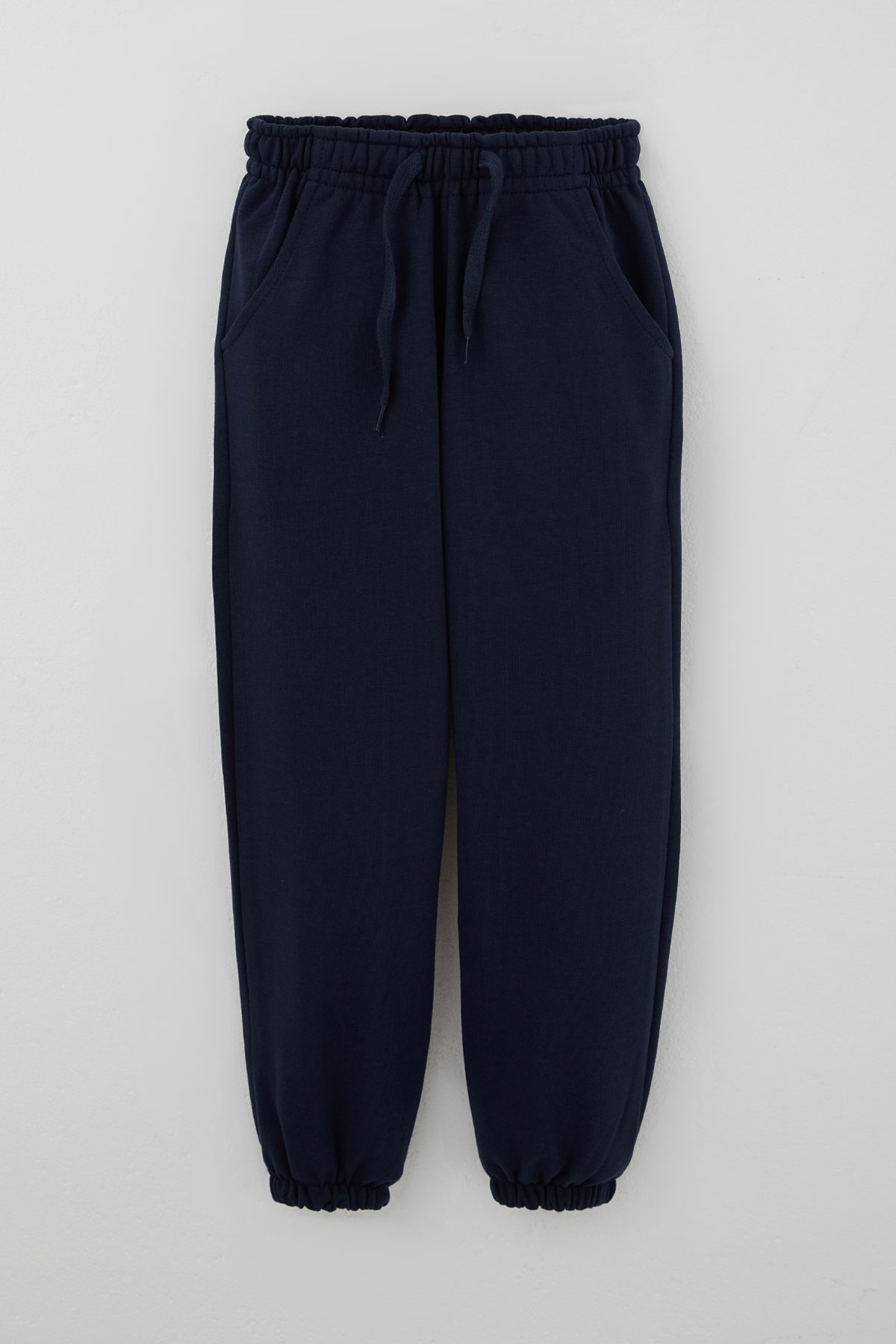 Breeze Erkek Çocuk Eşofman Altı Bağcık Aksesuarlı Cepli Düz Renk Lacivert (4-7 Yaş)