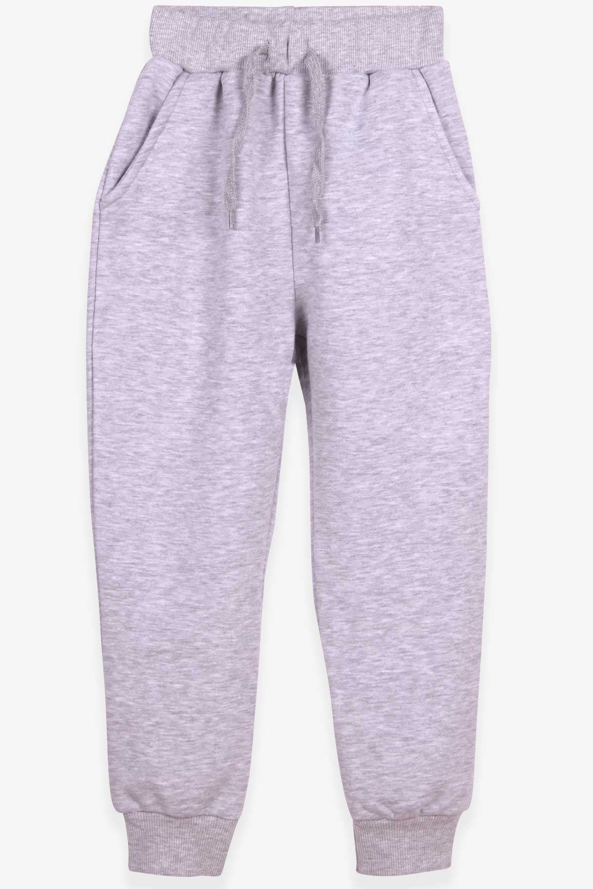 Breeze Erkek Çocuk Eşofman Altı Basic Açık Gri Melanj (7-11 Yaş)