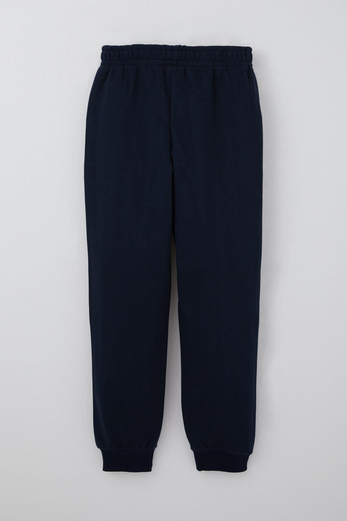 Breeze Erkek Çocuk Eşofman Altı Basic Bağcık Aksesuarlı Lacivert (4-8 Yaş)