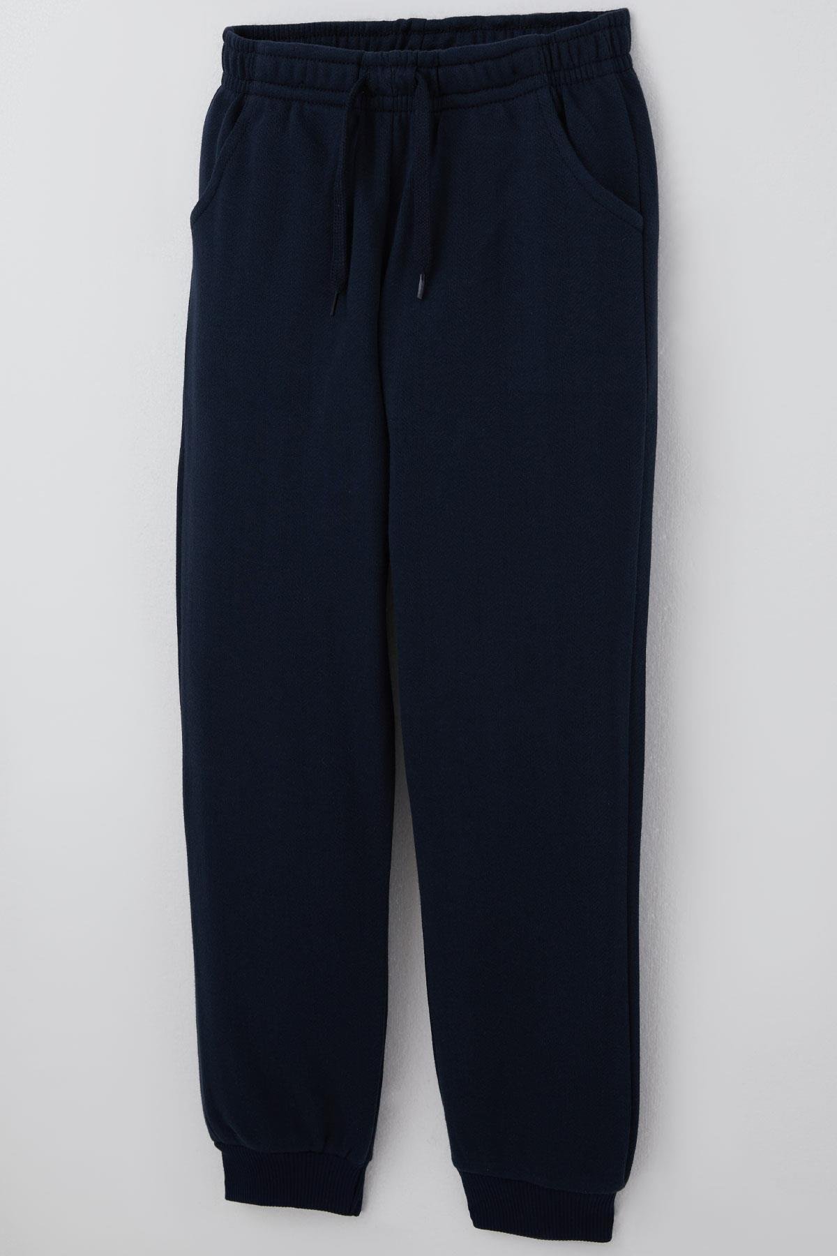 Breeze Erkek Çocuk Eşofman Altı Basic Bağcık Aksesuarlı Lacivert (4-8 Yaş)