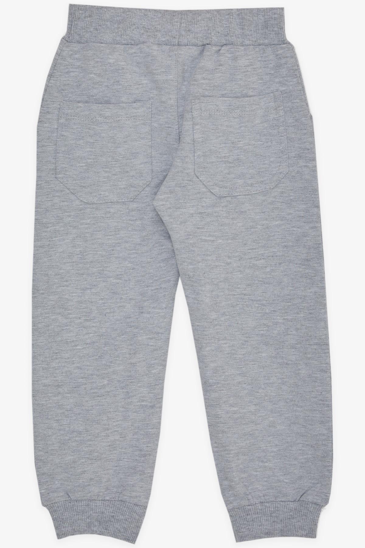 Breeze Erkek Çocuk Eşofman Altı Cepli Açık Gri Melanj (3 Yaş)