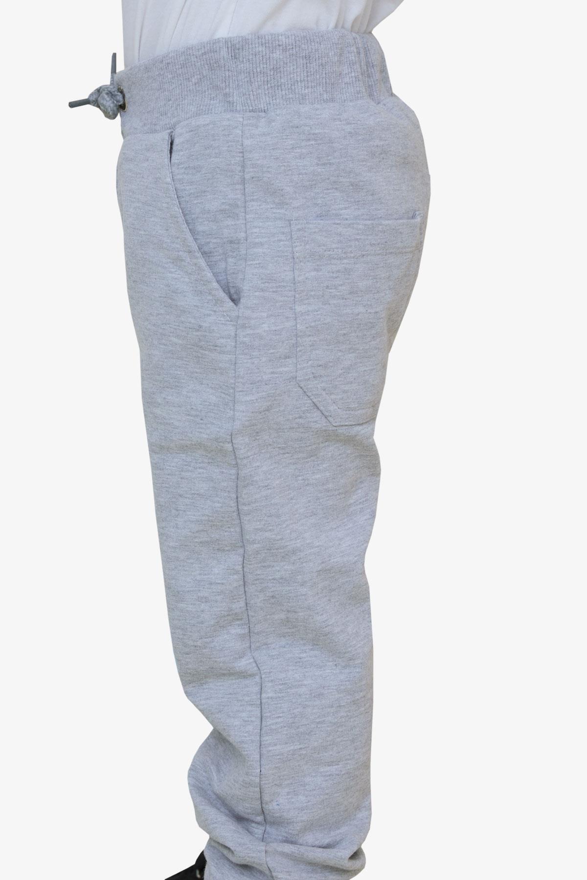 Breeze Erkek Çocuk Eşofman Altı Cepli Açık Gri Melanj (3 Yaş)