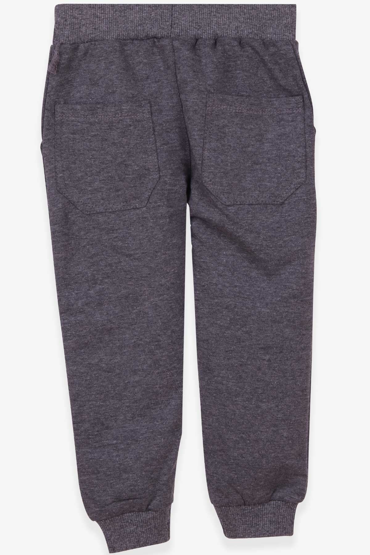 Breeze Erkek Çocuk Eşofman Altı Cepli Koyu Gri Melanj (3-8 Yaş)