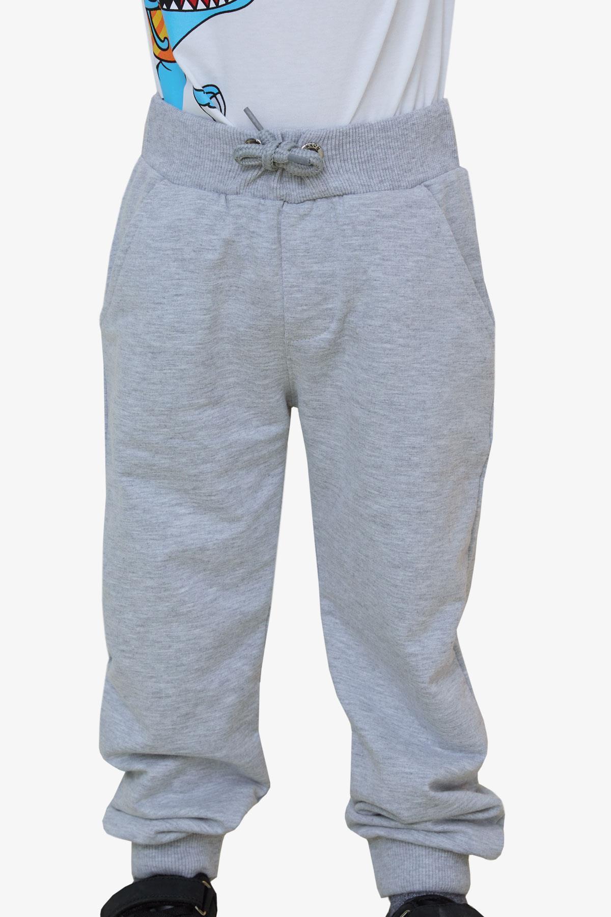 Breeze Erkek Çocuk Eşofman Altı Cepli Açık Gri Melanj (3 Yaş)
