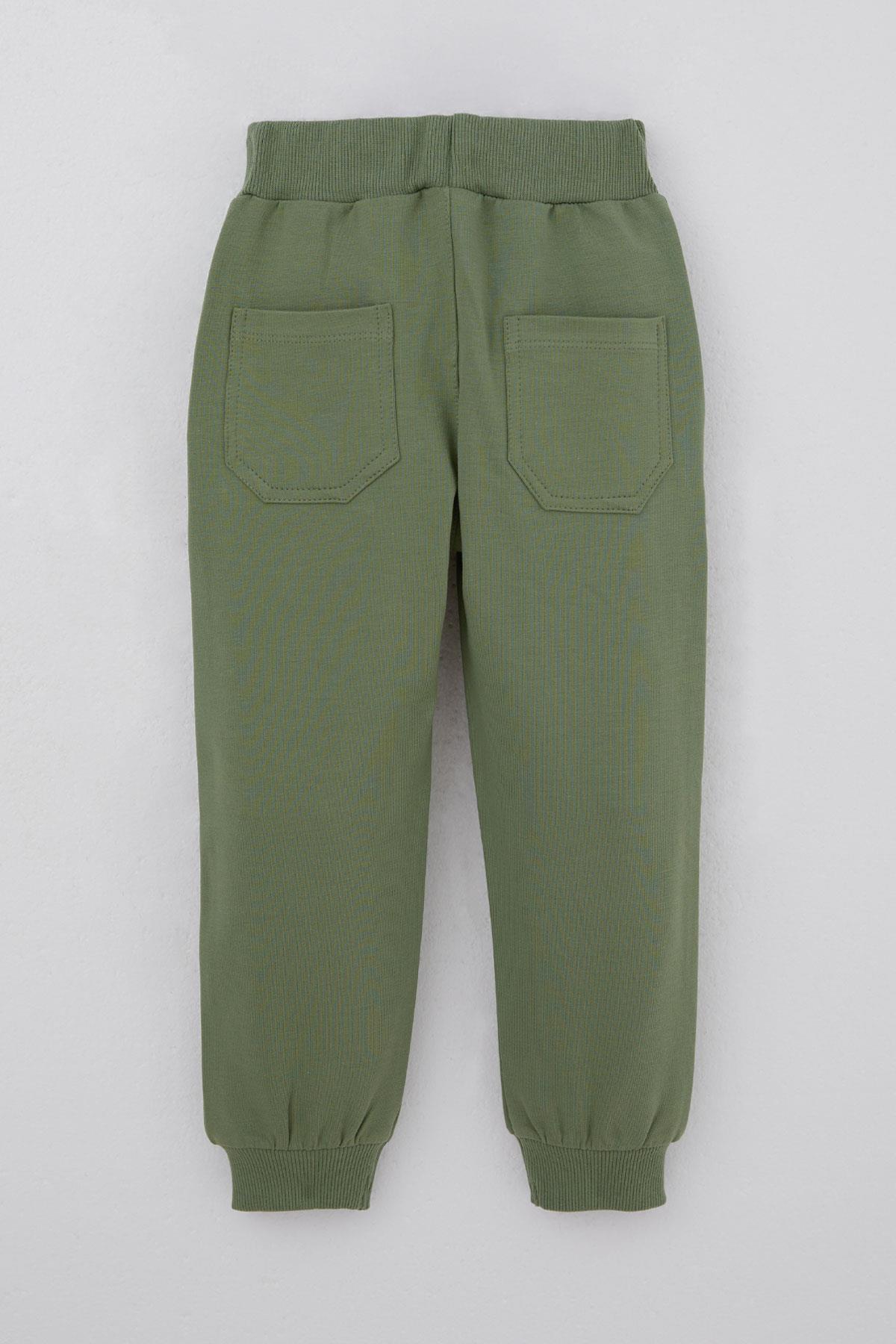 Breeze Erkek Çocuk Eşofman Altı Cepli Haki Yeşil (3-8 Yaş)