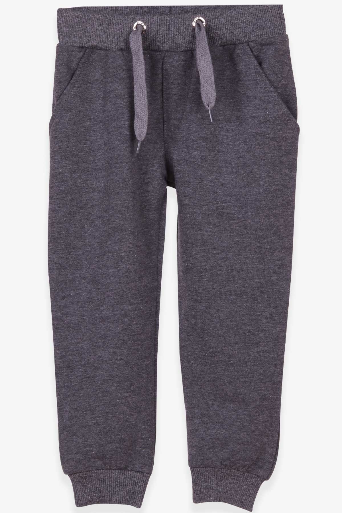 Breeze Erkek Çocuk Eşofman Altı Cepli Koyu Gri Melanj (3-8 Yaş)