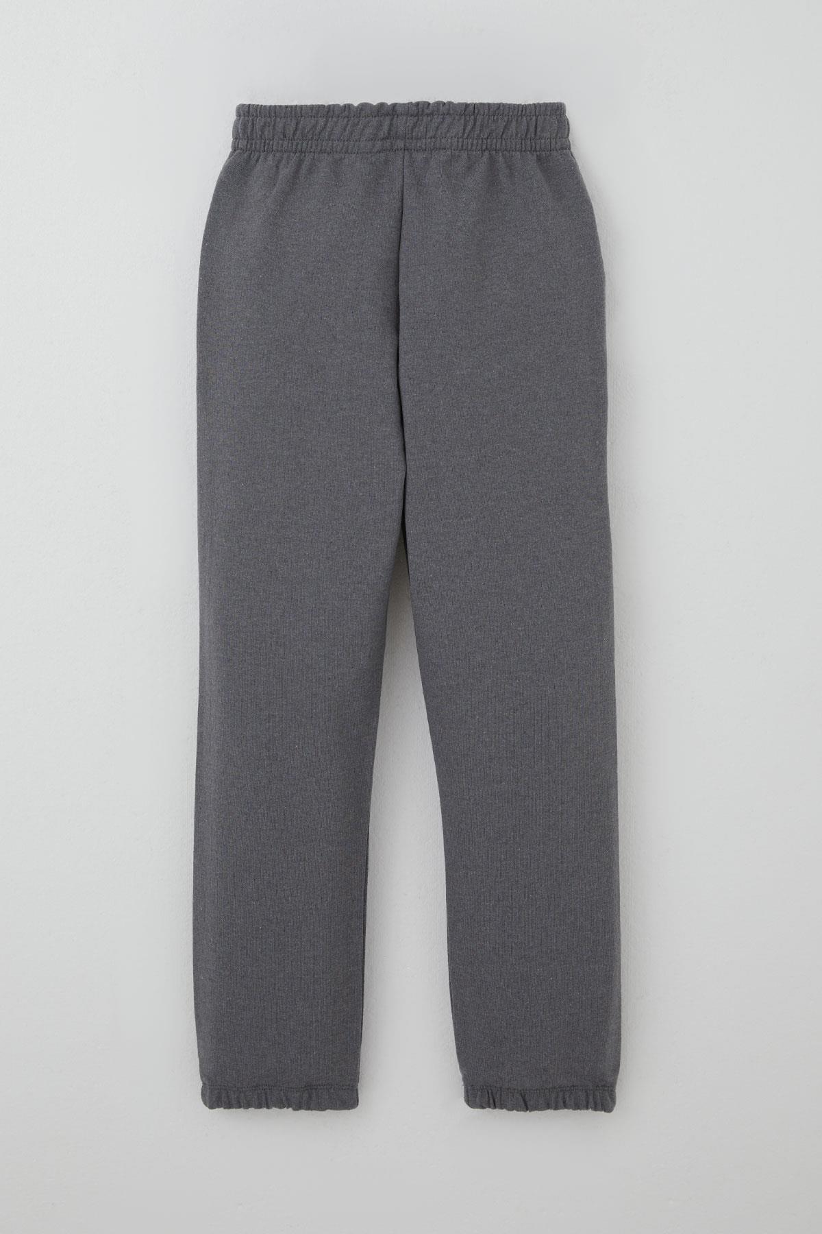 Breeze Erkek Çocuk Eşofman Altı Cepli Beli Paçası Lastikli Gri (4-8 Yaş)