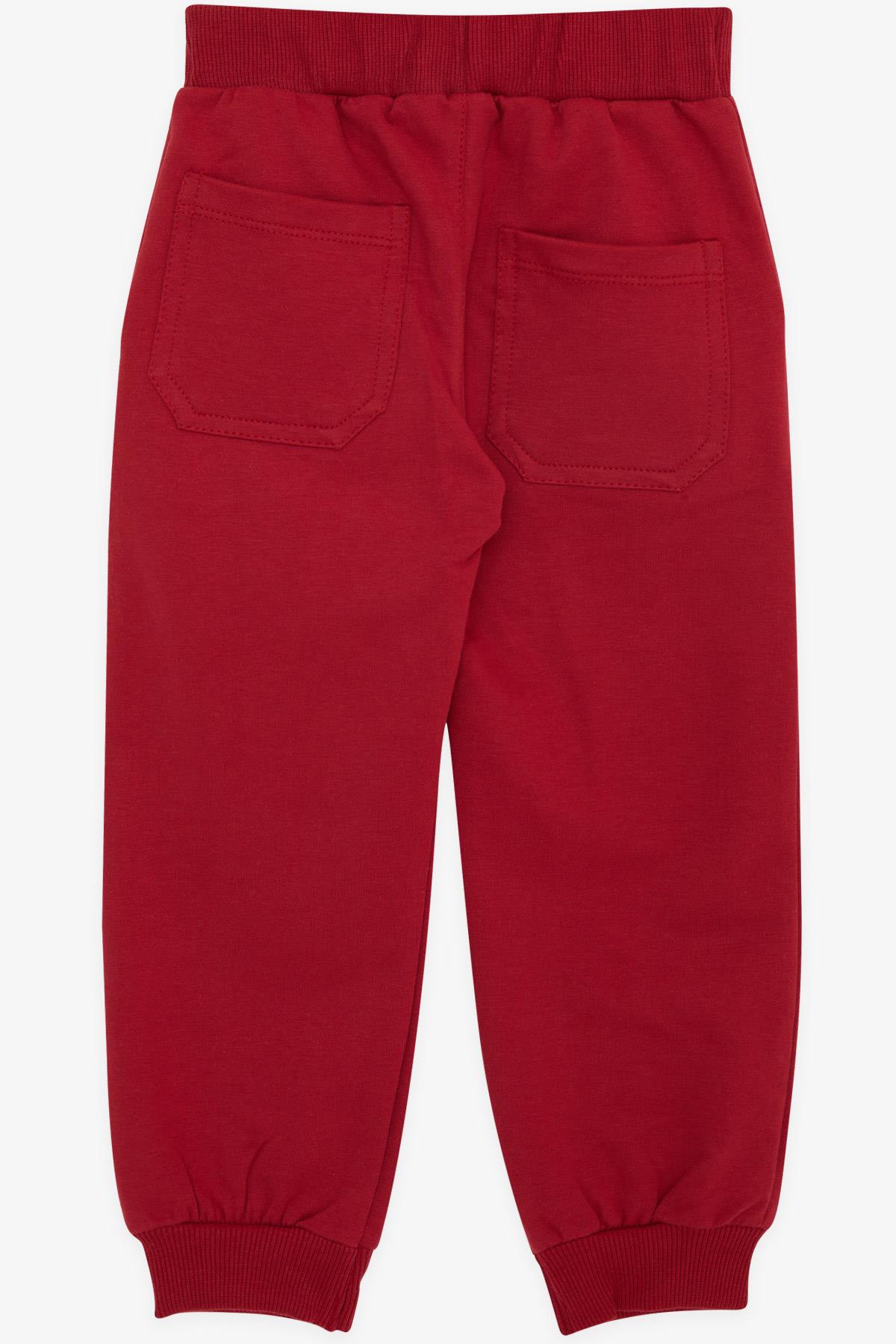 Breeze Erkek Çocuk Eşofman Altı Cepli Bordo (3-8 Yaş)