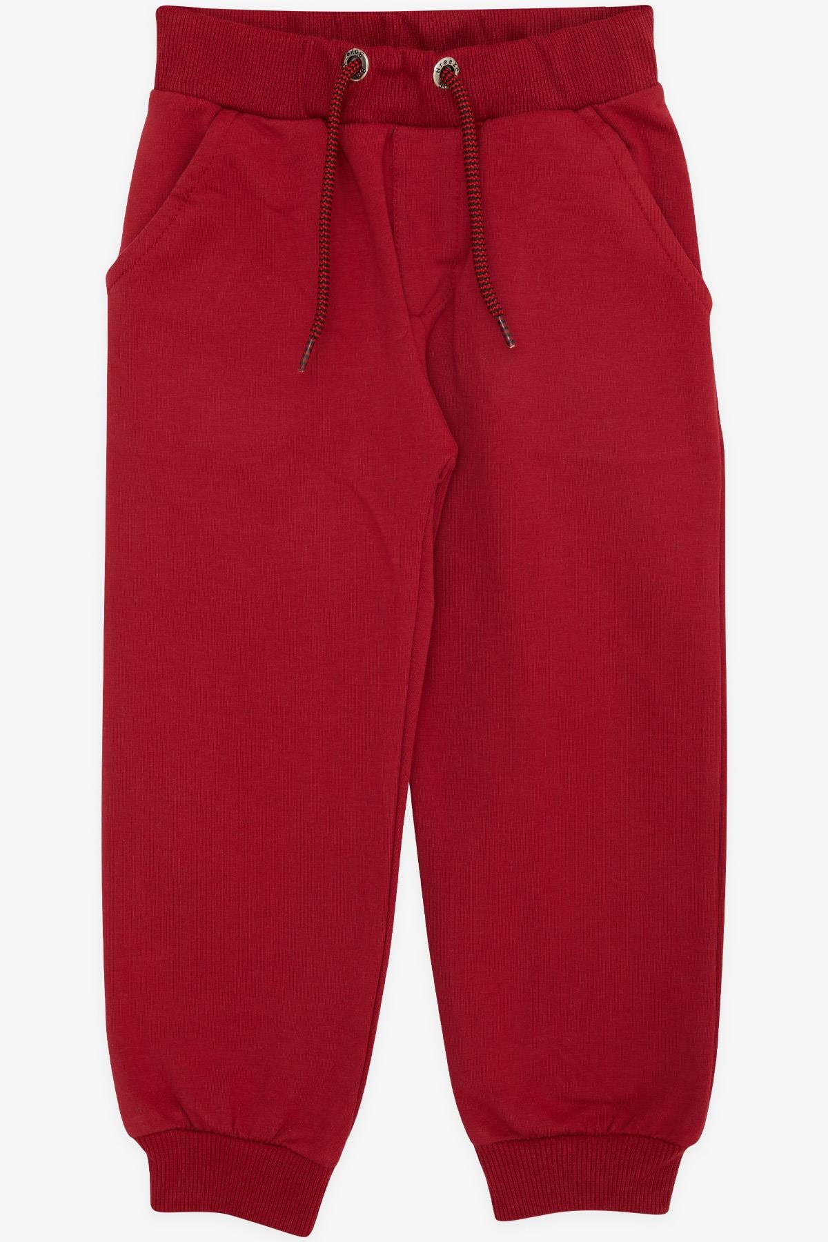 Breeze Erkek Çocuk Eşofman Altı Cepli Bordo (3-8 Yaş)