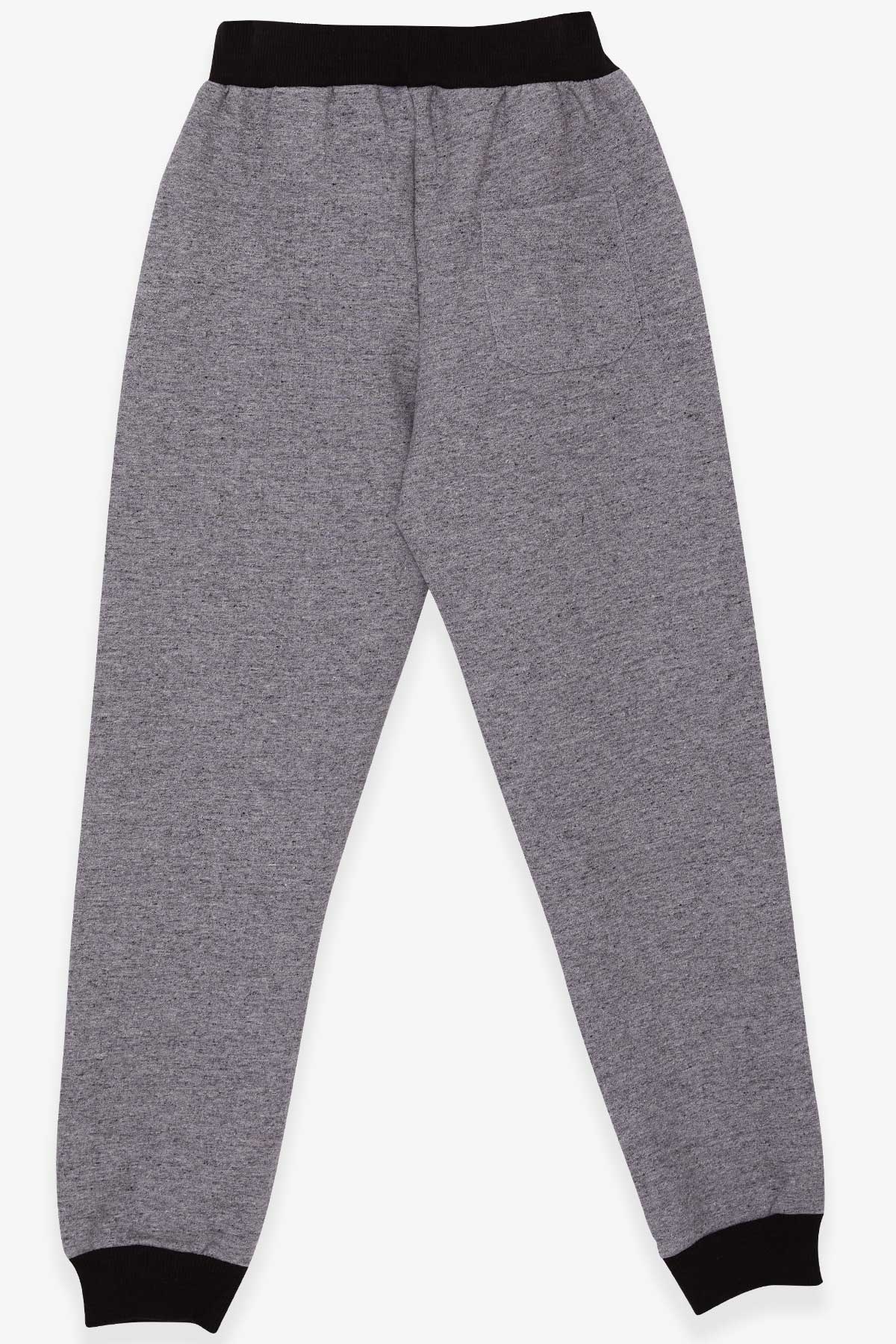Breeze Erkek Çocuk Eşofman Altı Cepli Basic Koyu Gri Melanj (8-14 Yaş)