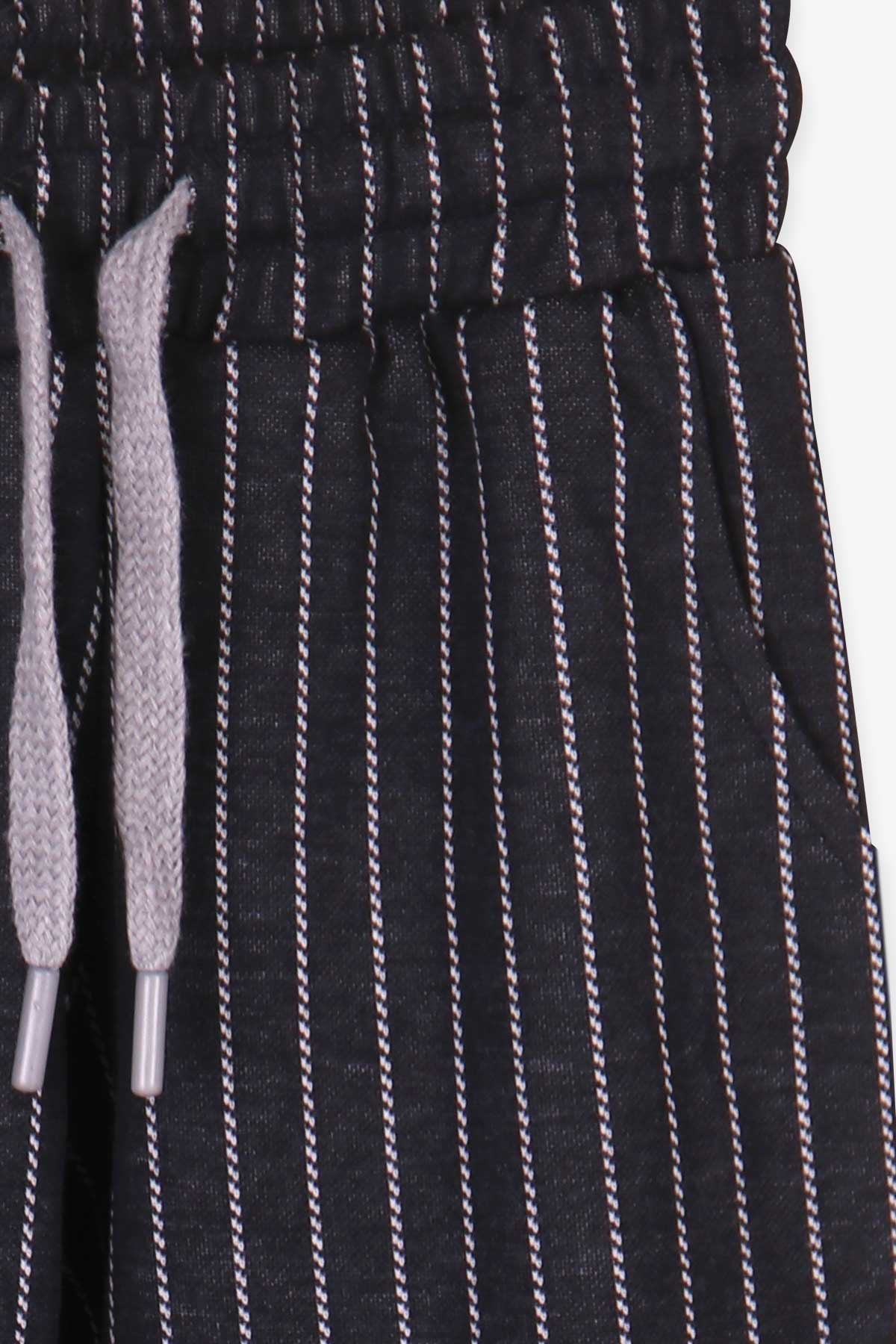 Breeze Erkek Çocuk Eşofman Altı Çizgili Siyah (9-14 Yaş)