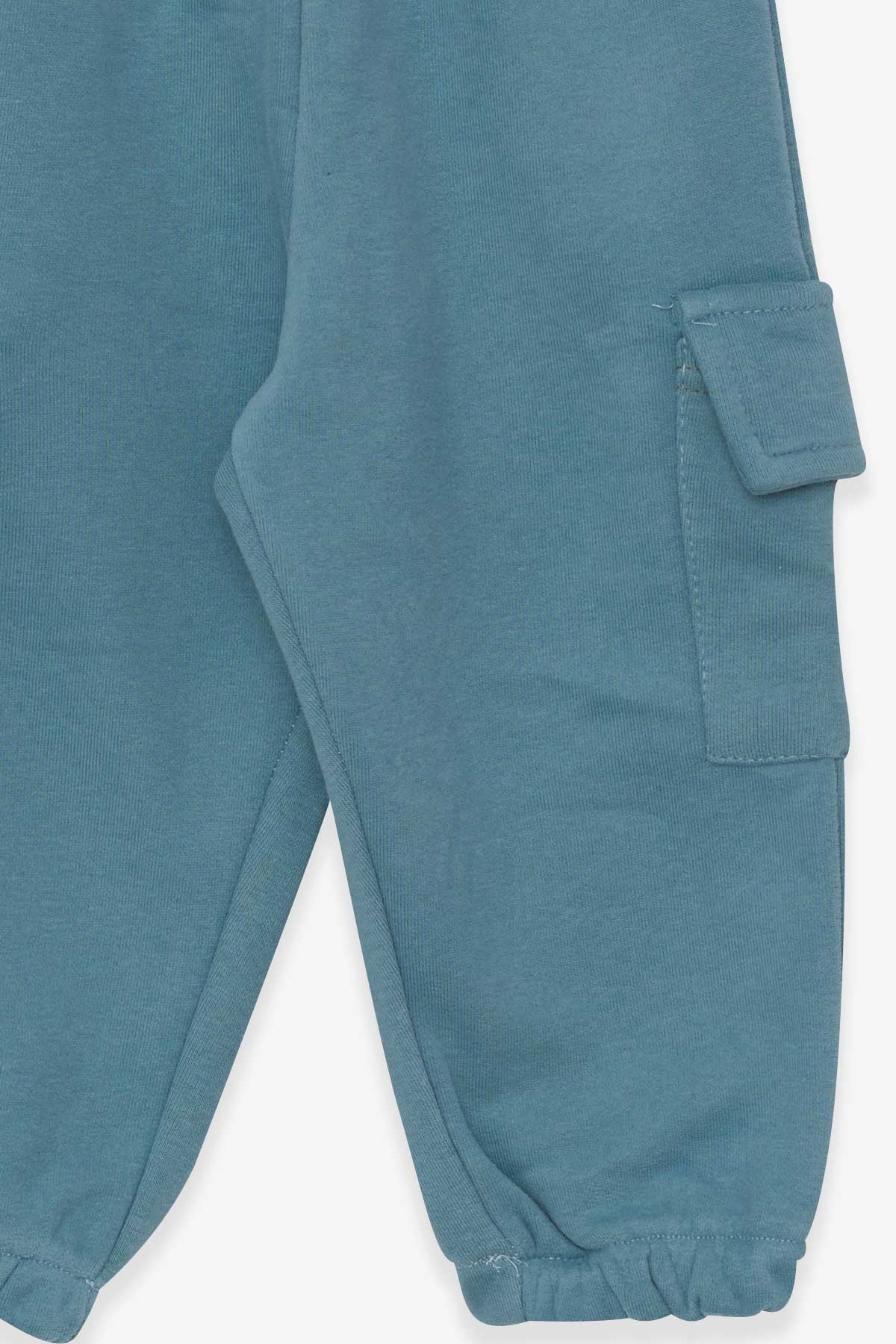 Breeze Erkek Çocuk Eşofman Altı Kargo Cepli Mint Yeşili (3-7 Yaş)