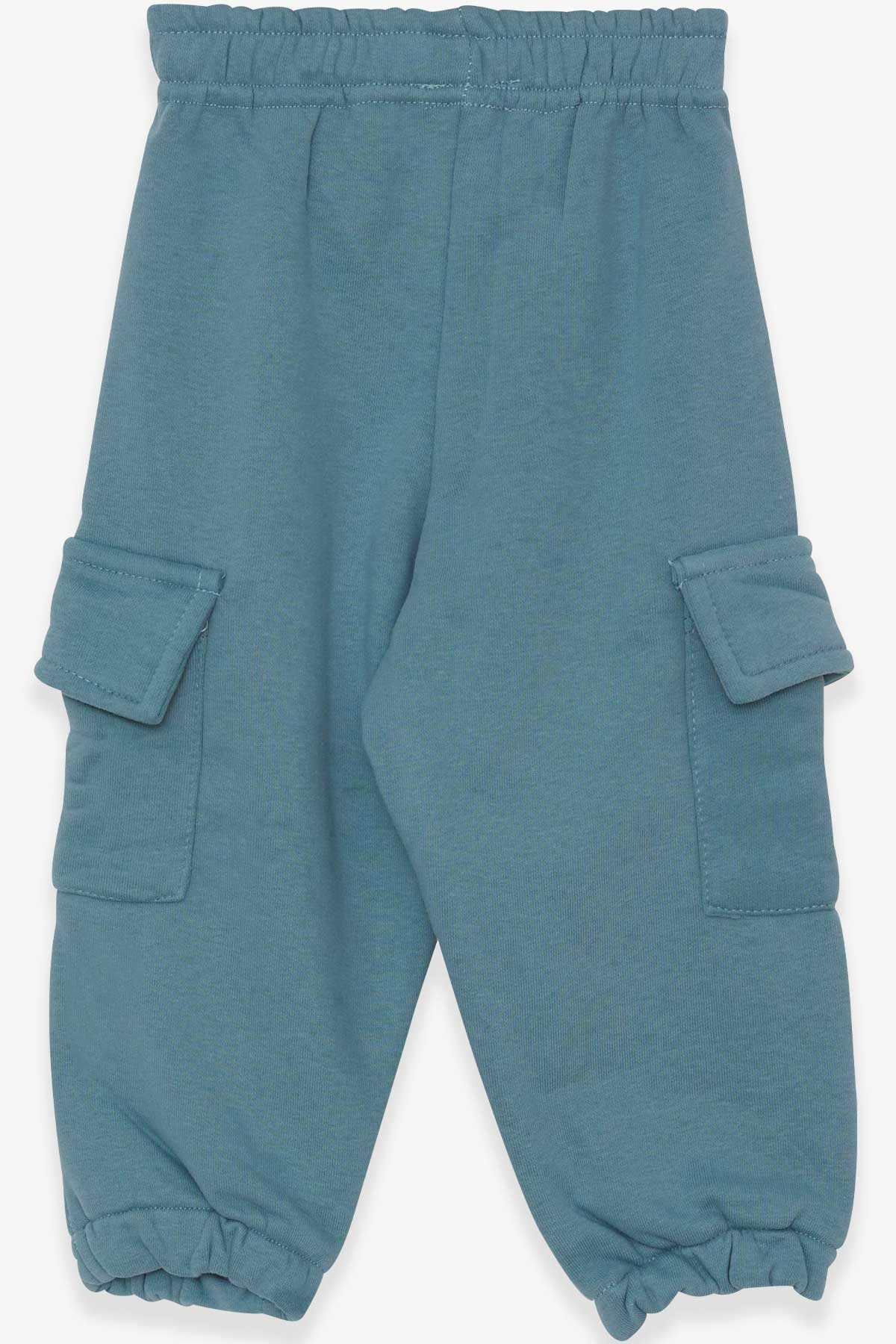 Breeze Erkek Çocuk Eşofman Altı Kargo Cepli Mint Yeşili (3-7 Yaş)