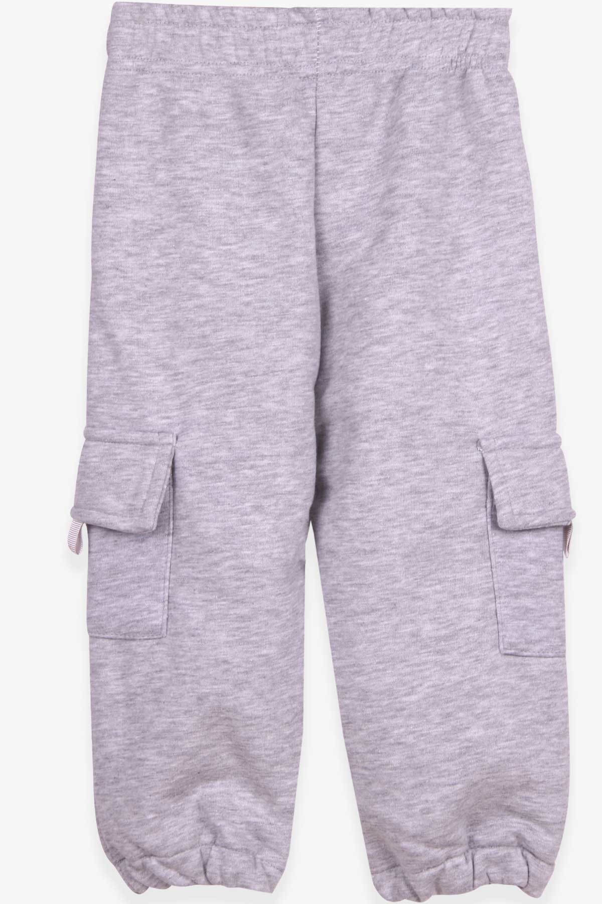 Breeze Erkek Çocuk Eşofman Altı Kargo Cepli Gri Melanj (3-7 Yaş)