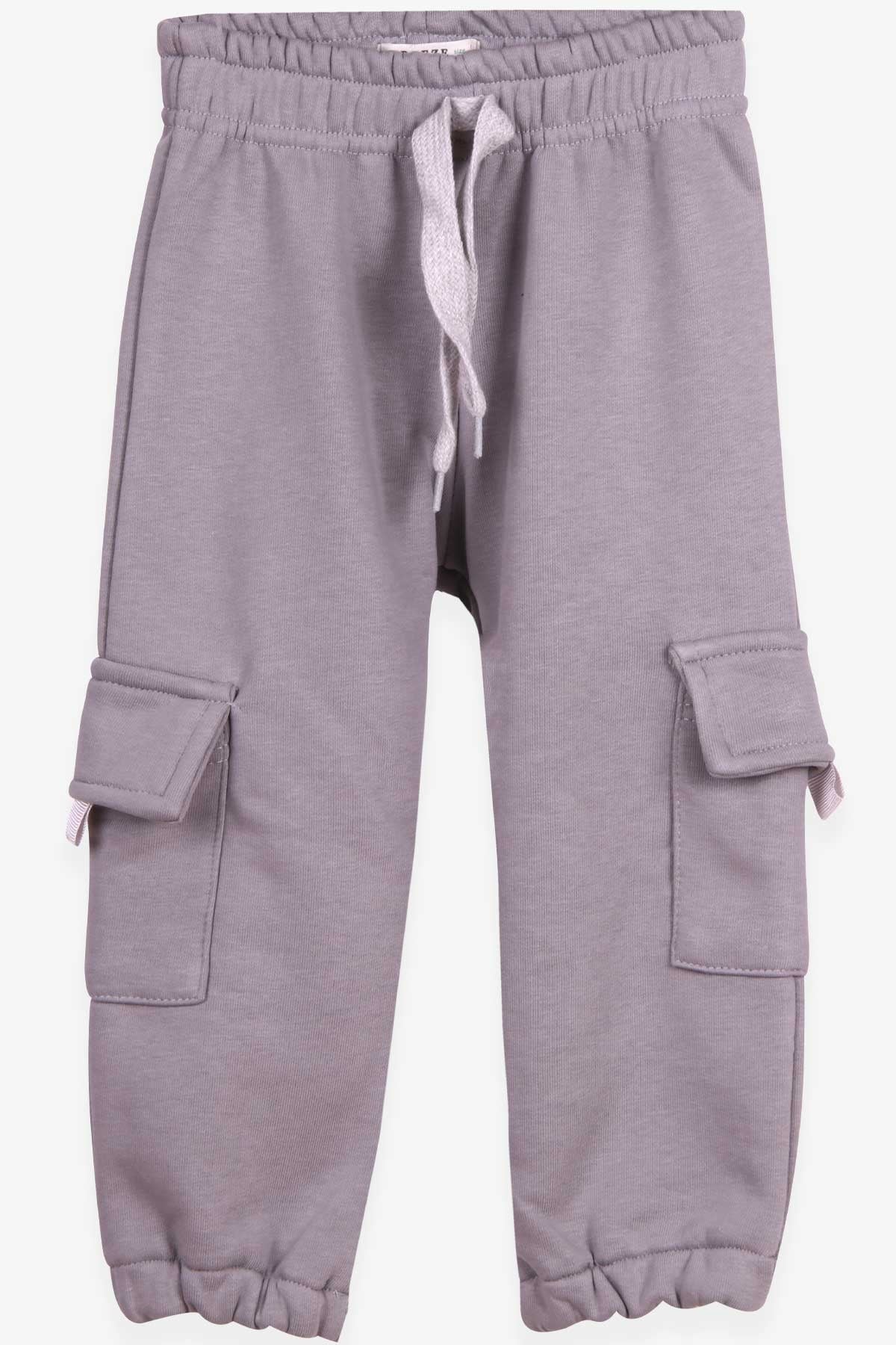Breeze Erkek Çocuk Eşofman Altı Kargo Cepli Gri (3-7 Yaş)