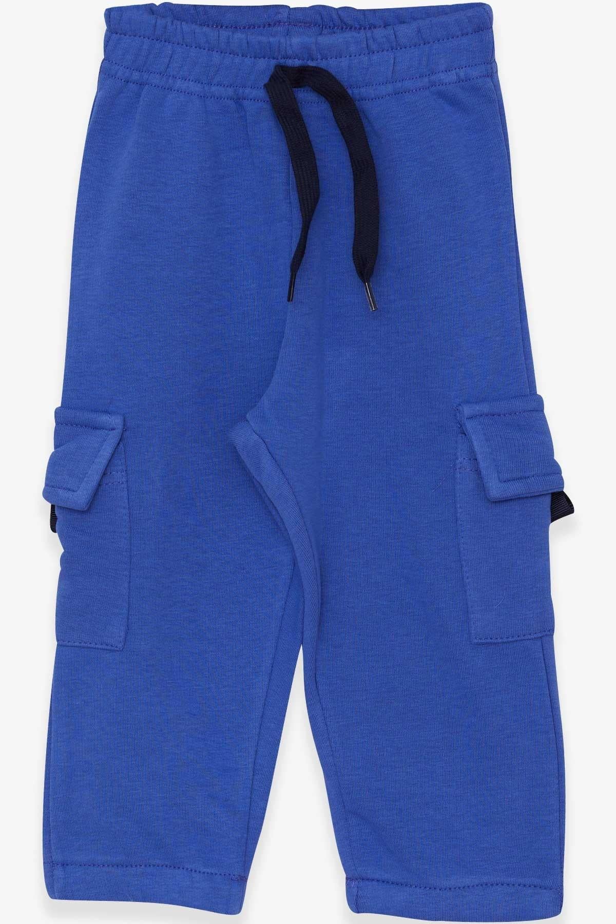 Breeze Erkek Çocuk Eşofman Altı Kargo Cepli Mavi (3-7 Yaş)