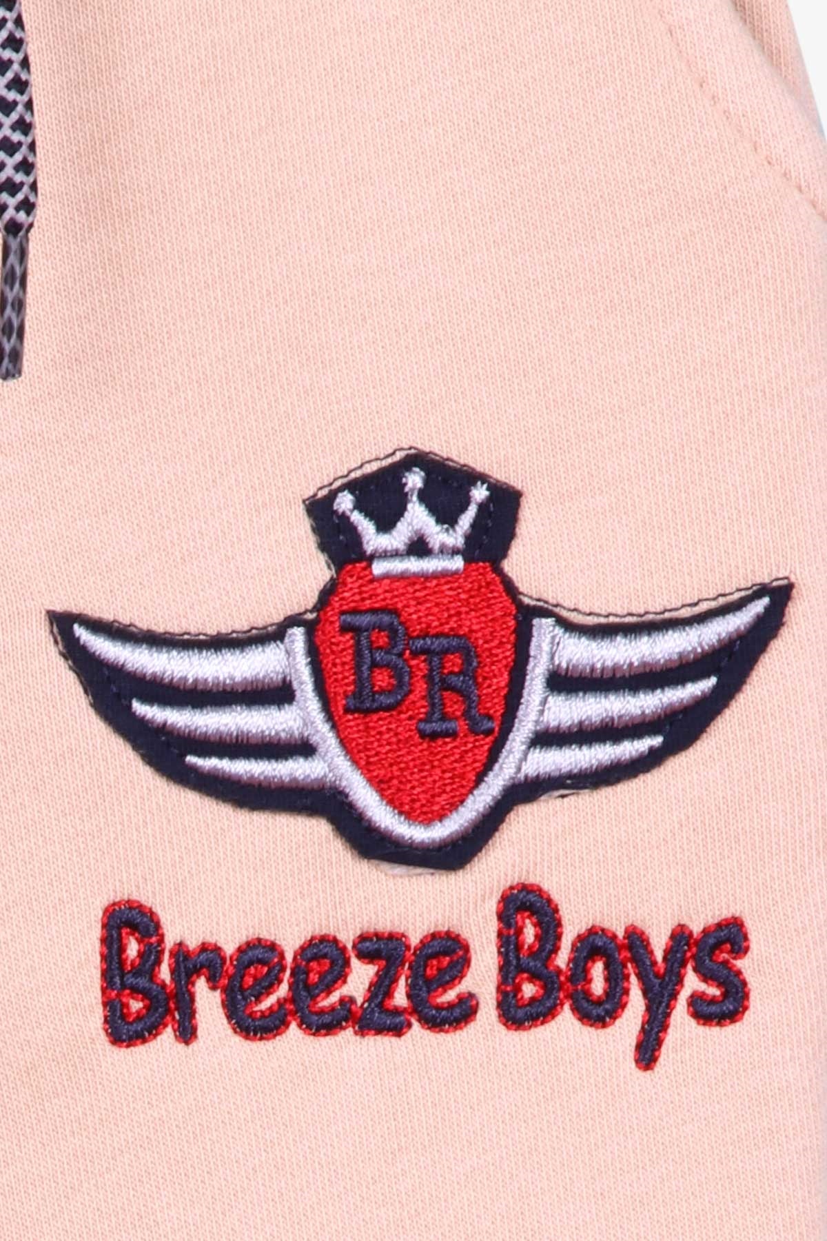 Breeze Erkek Çocuk Eşofman Altı Nakışlı Açık Kahverengi (4-8 Yaş)