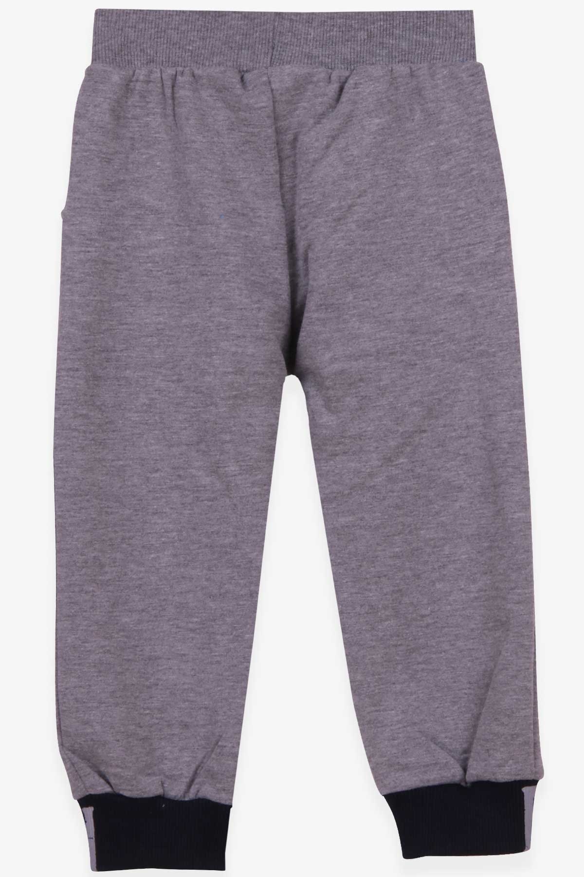 Breeze Erkek Çocuk Eşofman Altı Nakşılı Koyu Gri Melanj (1.5-5 Yaş)