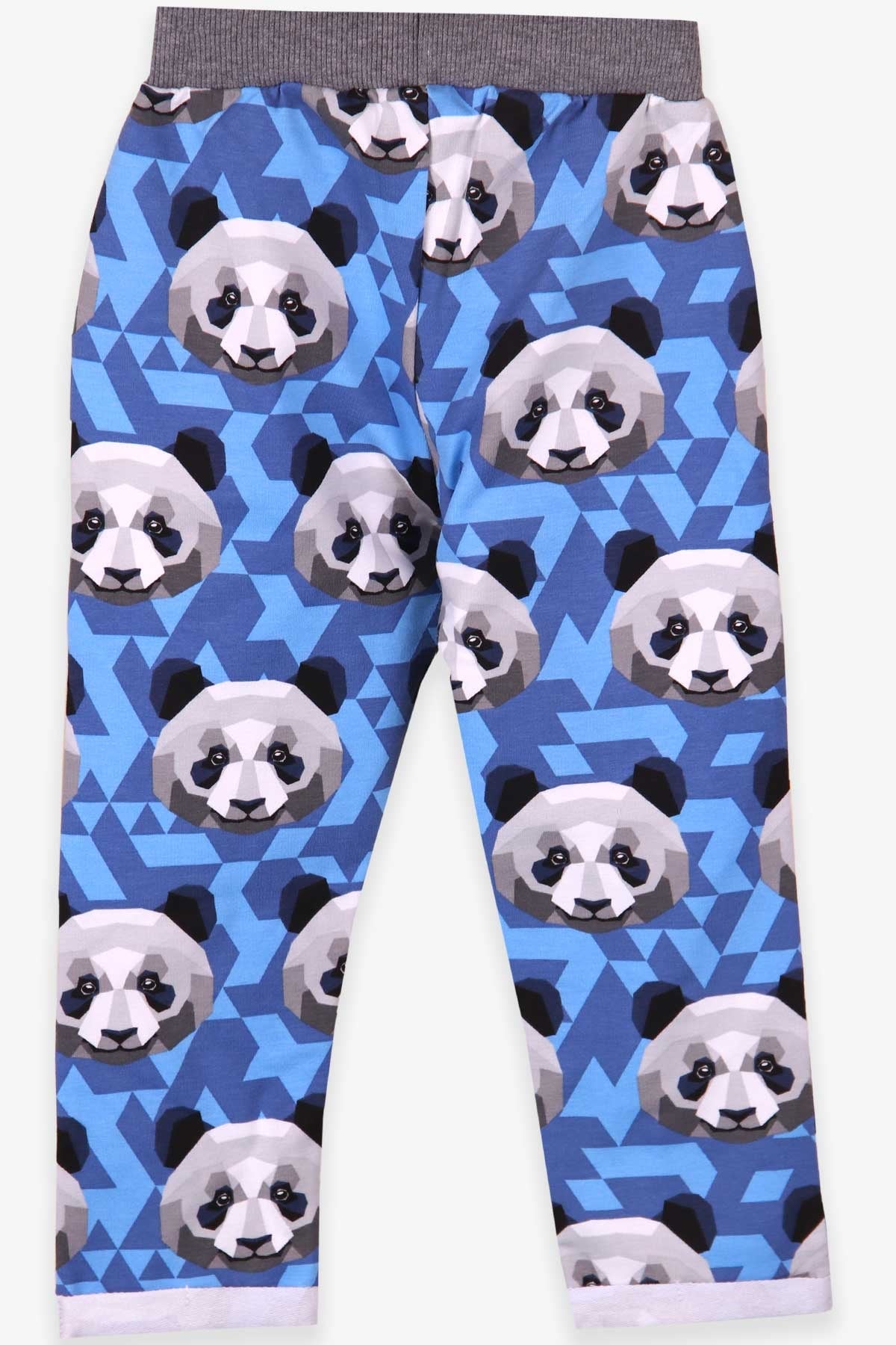 Breeze Erkek Çocuk Eşofman Altı Panda Desenli Mavi (1-3 Yaş)