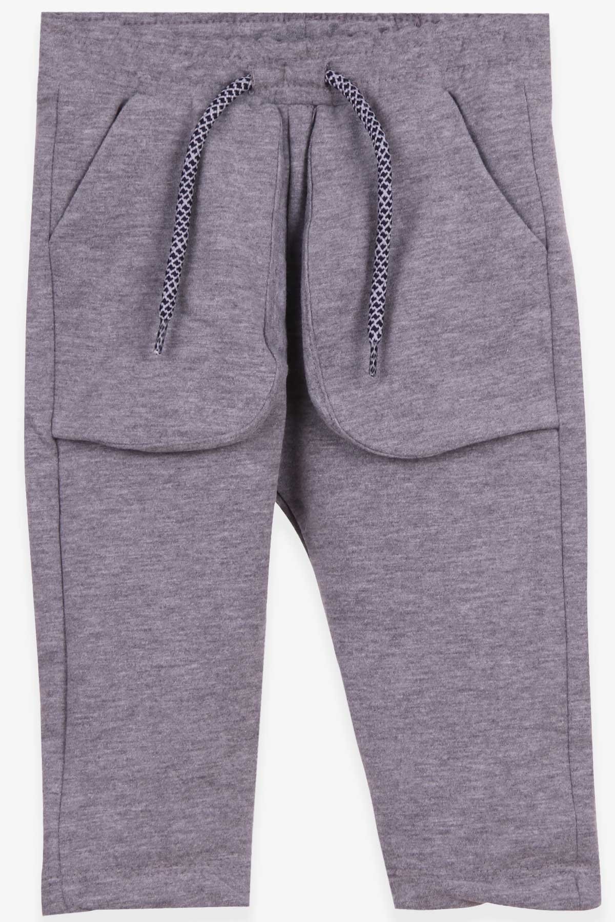 Breeze Erkek Çocuk Eşofman Altı Torba Cepli Gri Melanj (1-4 Yaş)