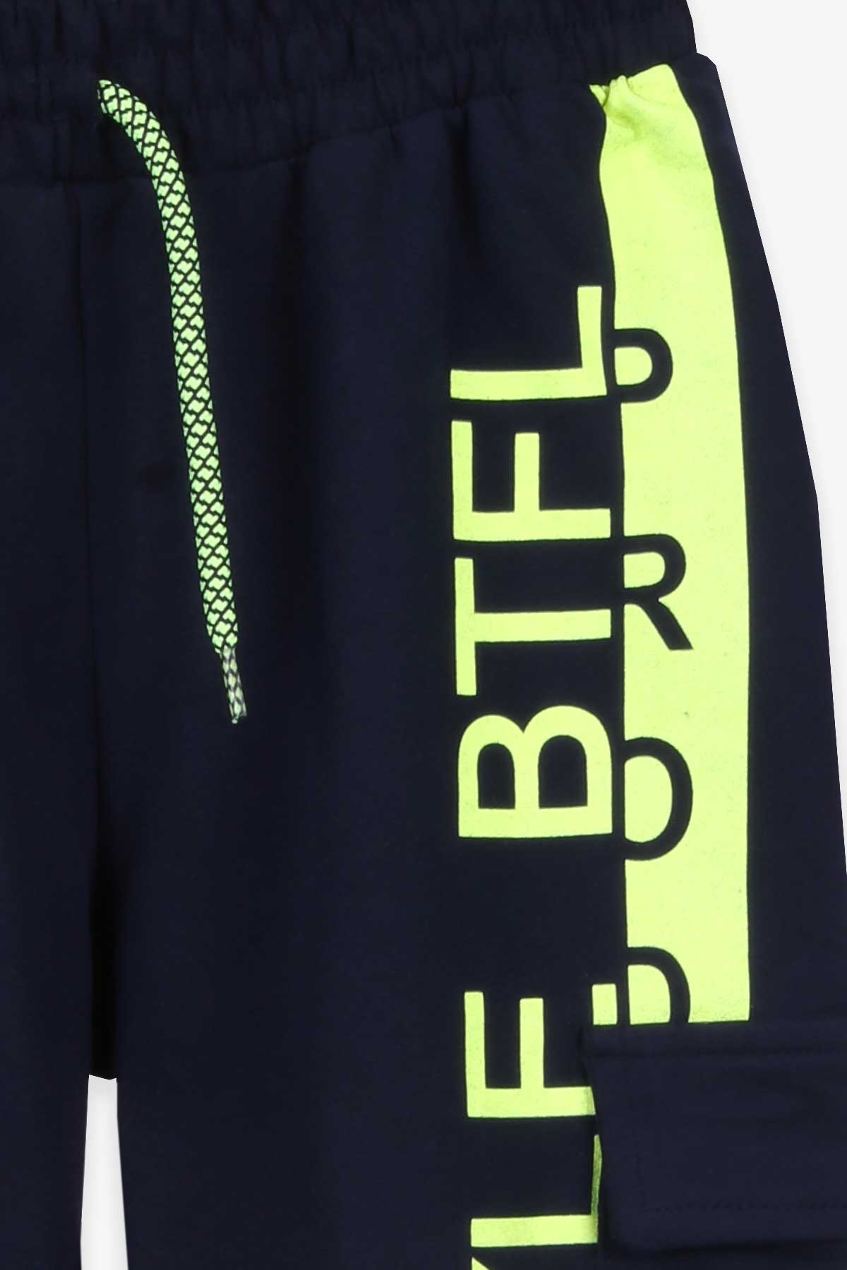 Breeze Erkek Çocuk Eşofman Altı Yanı Baskılı Cepli Lacivert (8-14 Yaş)