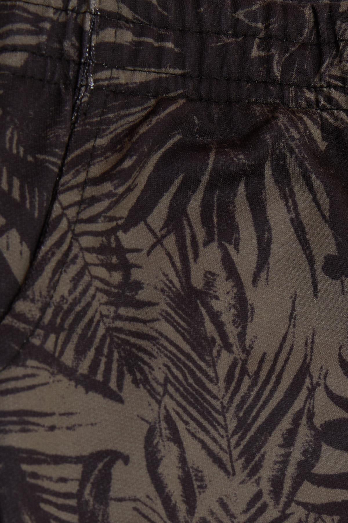 Breeze Erkek Çocuk Eşofman Altı Yaprak Desenli Haki Yeşil (1-4 Yaş)