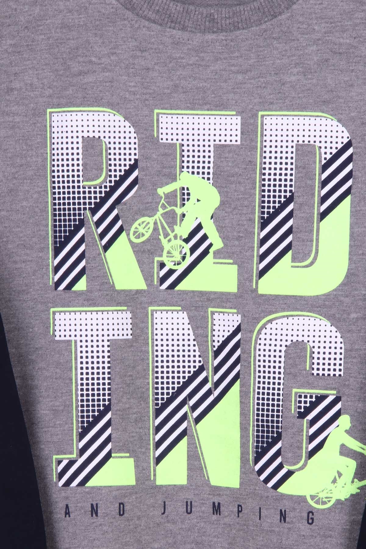 Breeze Erkek Çocuk Eşofman Takım Baskılı Füme (7-12 Yaş)