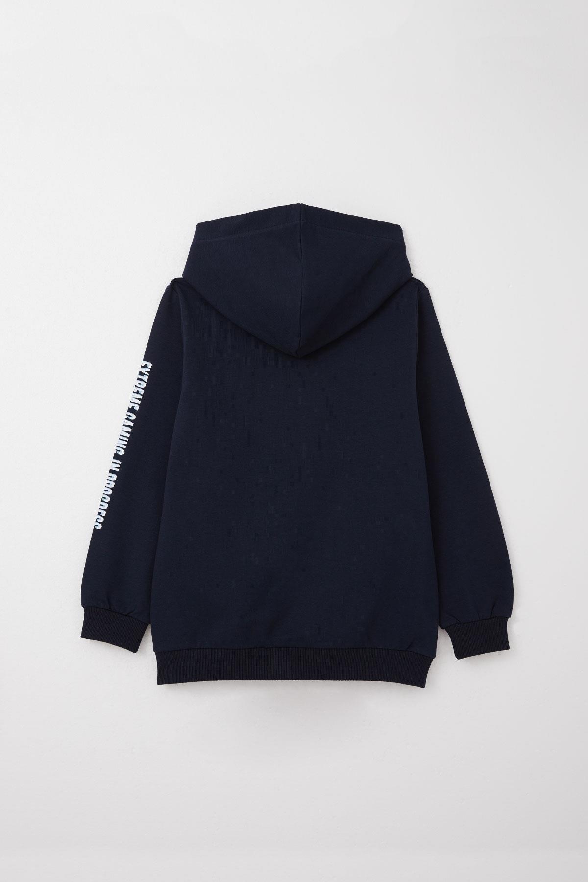 Breeze Erkek Çocuk Eşofman Takım Oyun Temalı Önden Cepli Lacivert (5-9 Yaş)