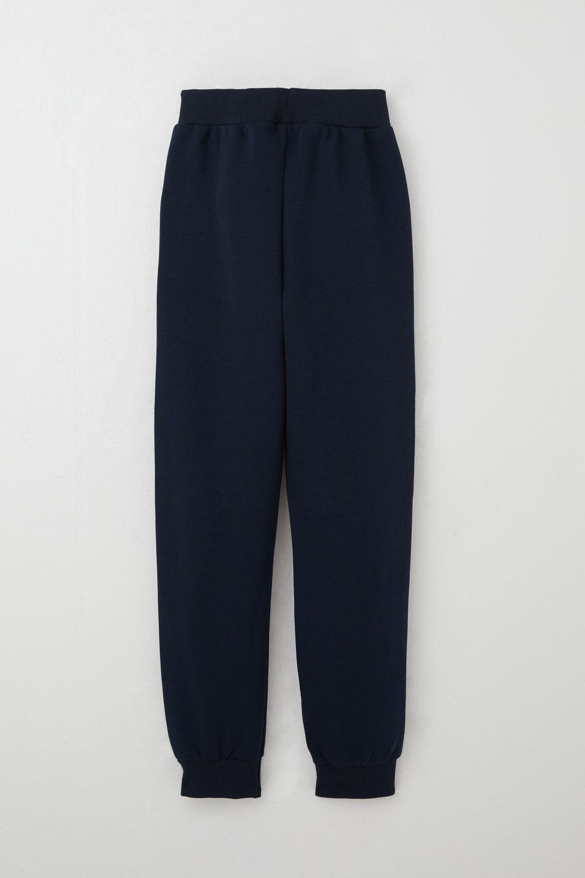 Breeze Erkek Çocuk Eşofman Takım Yazı Baskılı Bağcık Aksesuarlı Lacivert (8-11 Yaş)