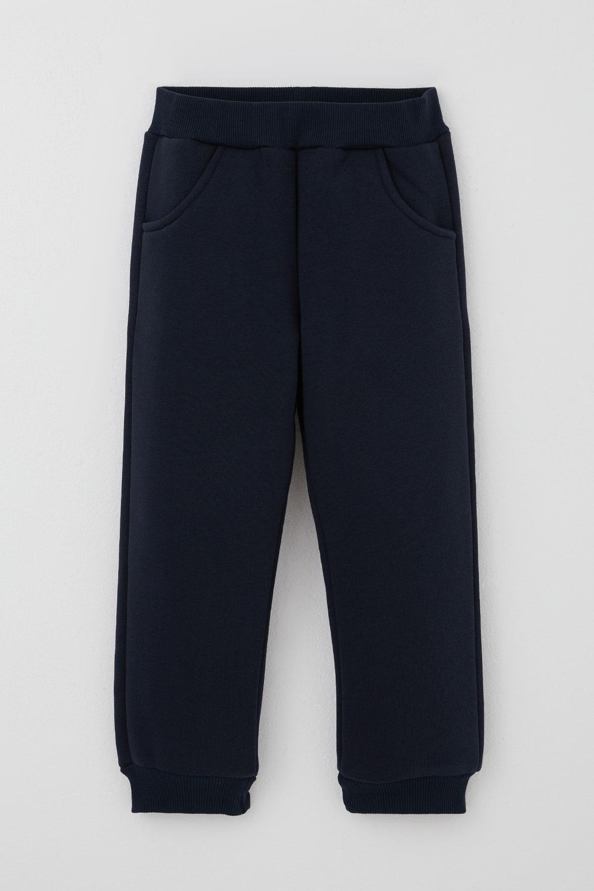 Breeze Erkek Çocuk Eşofman Takımı Arma Detaylı Kapüşonlu Fermuarlı Lacivert (2-8 Yaş)