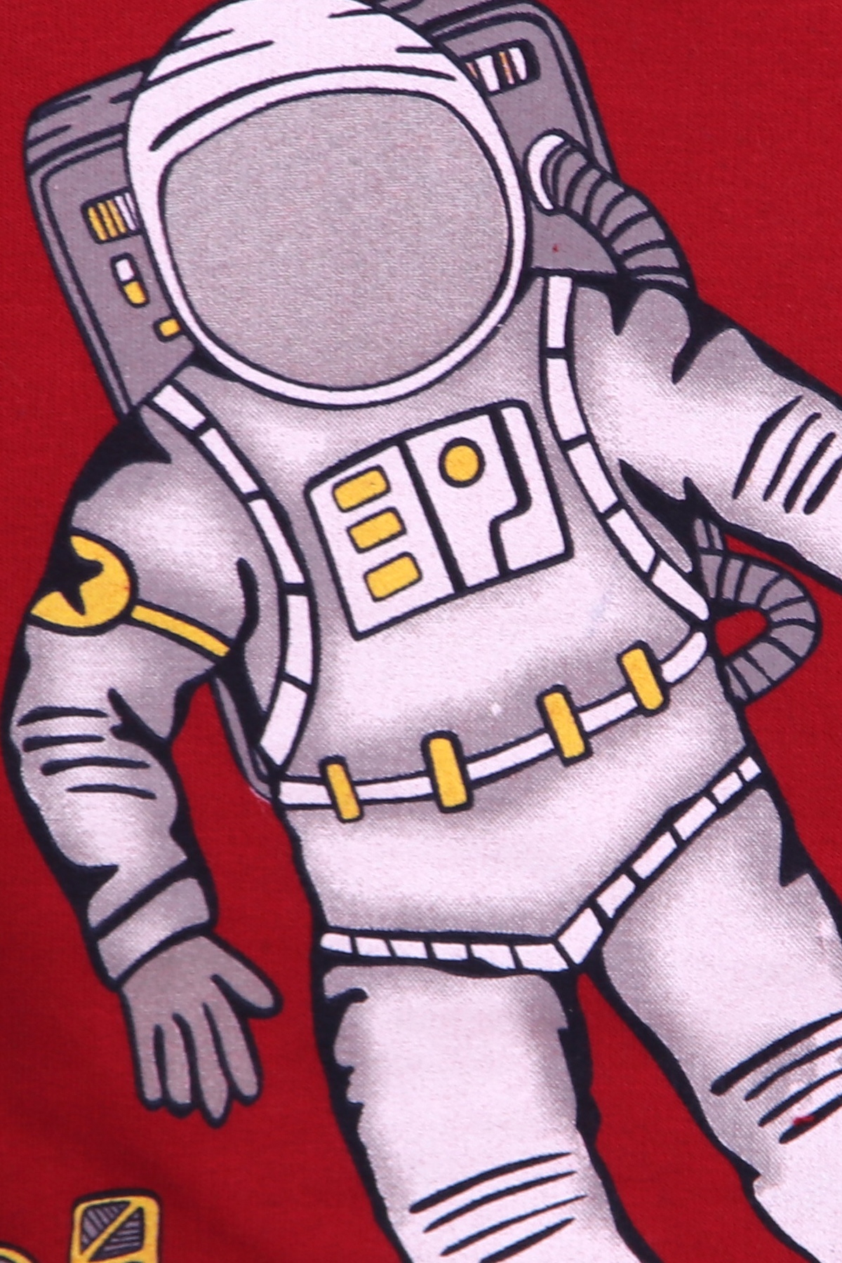 Breeze Erkek Çocuk Eşofman Takımı Astronot Baskılı Bordo (1.5-5 Yaş)