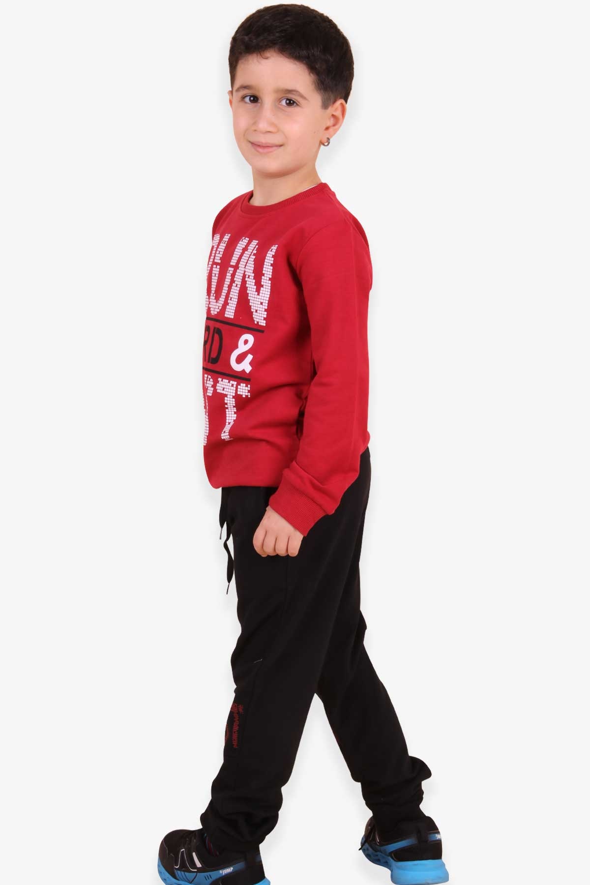 Breeze Erkek Çocuk Eşofman Takımı Baskılı Bordo (6 Yaş)
