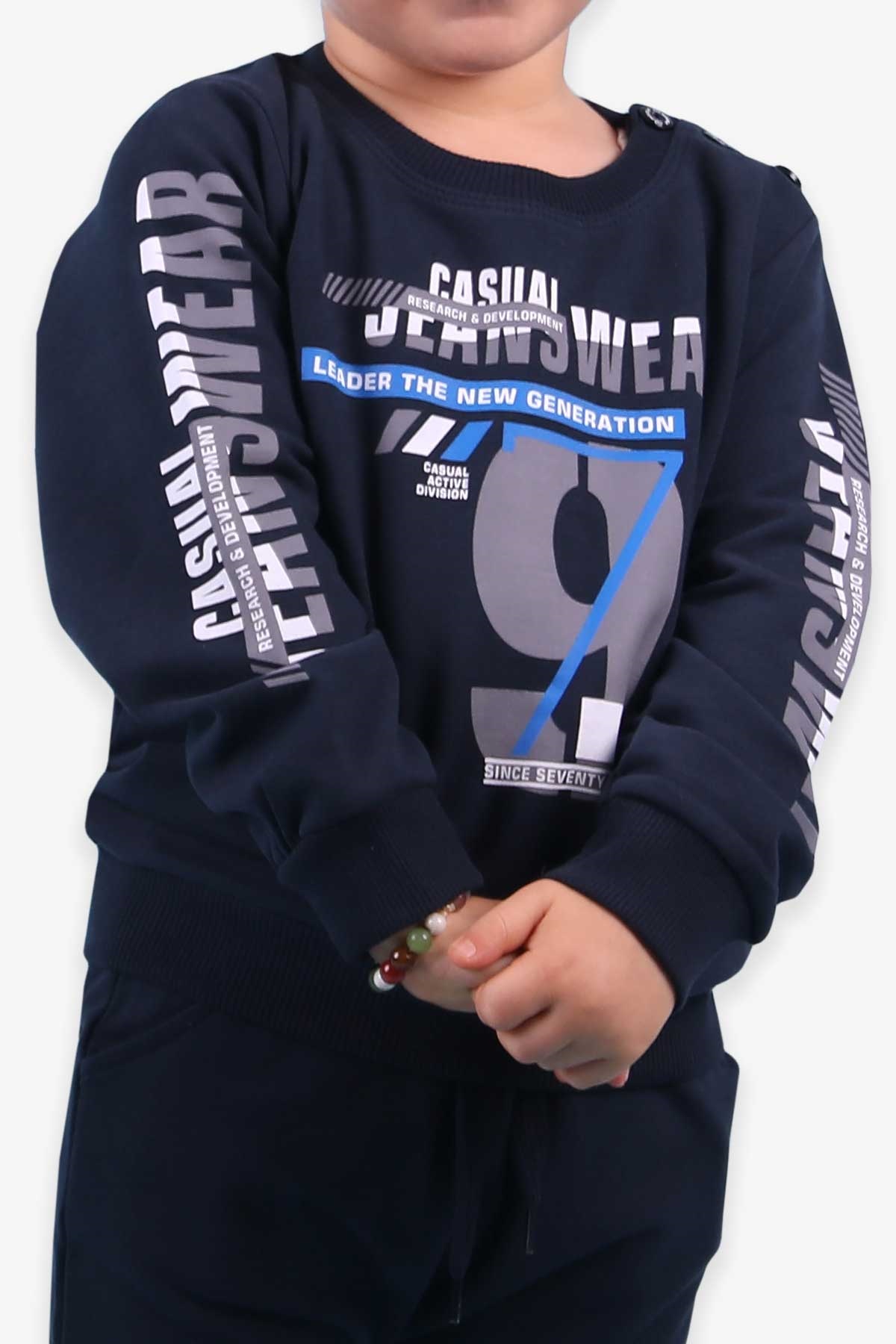 Breeze Erkek Çocuk Eşofman Takımı Baskılı Lacivert (1.5-5 Yaş)