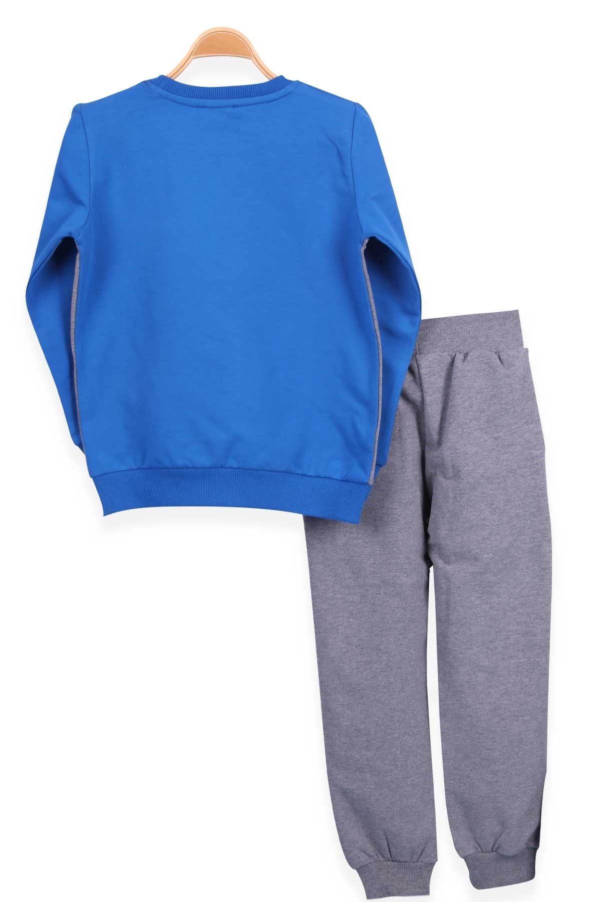 Breeze Erkek Çocuk Eşofman Takımı Baskılı Saks Mavisi (5-10 Yaş)