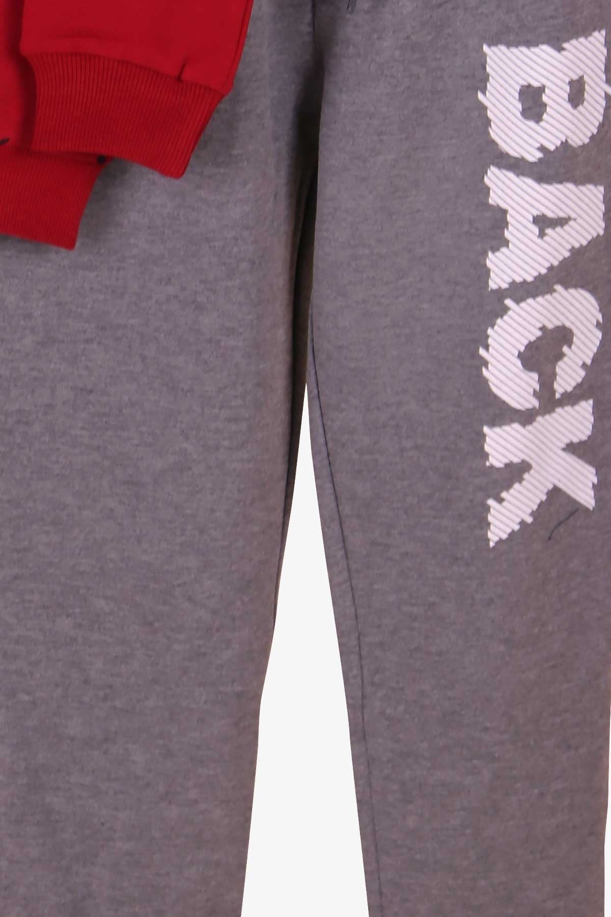 Breeze Erkek Çocuk Eşofman Takımı Baskılı Bordo (7-12 Yaş)