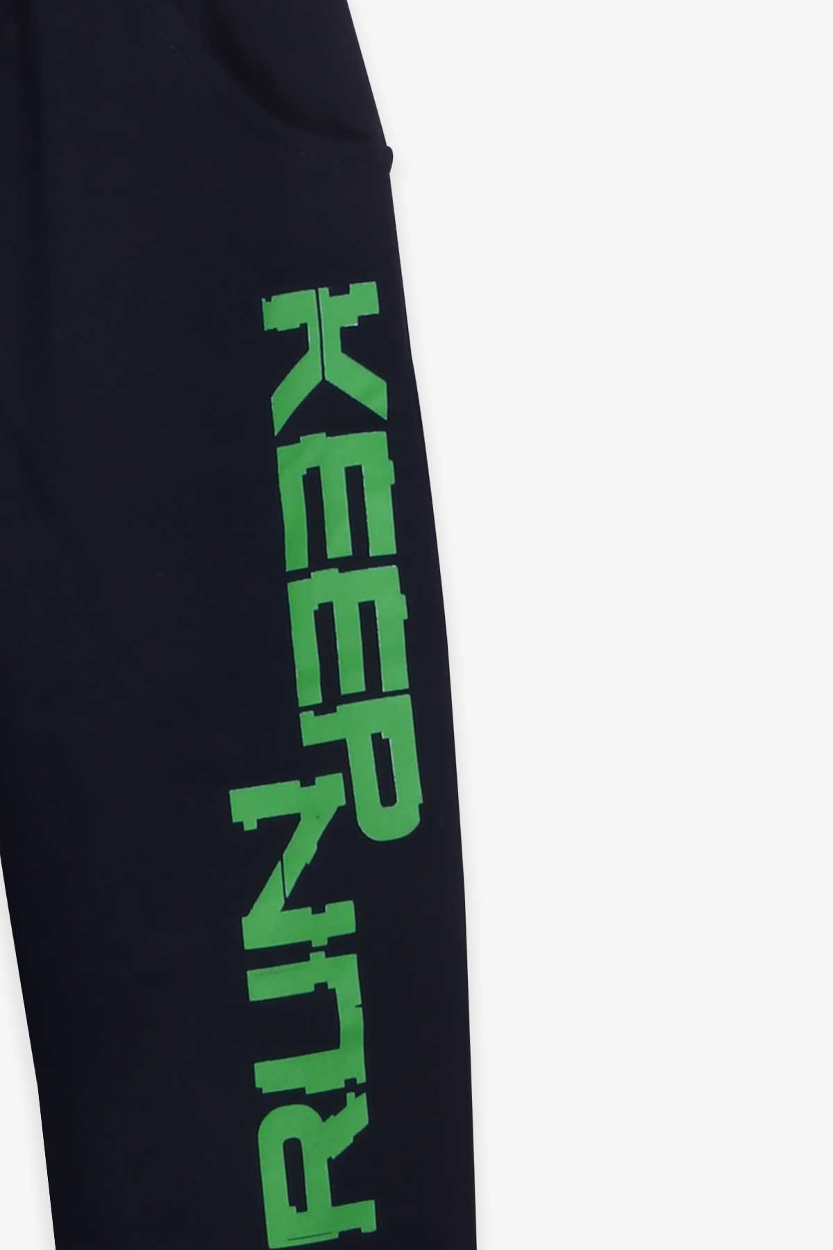 Breeze Erkek Çocuk Eşofman Takımı Fermuarlı Kapüşonlu Yeşil (7-12 Yaş)