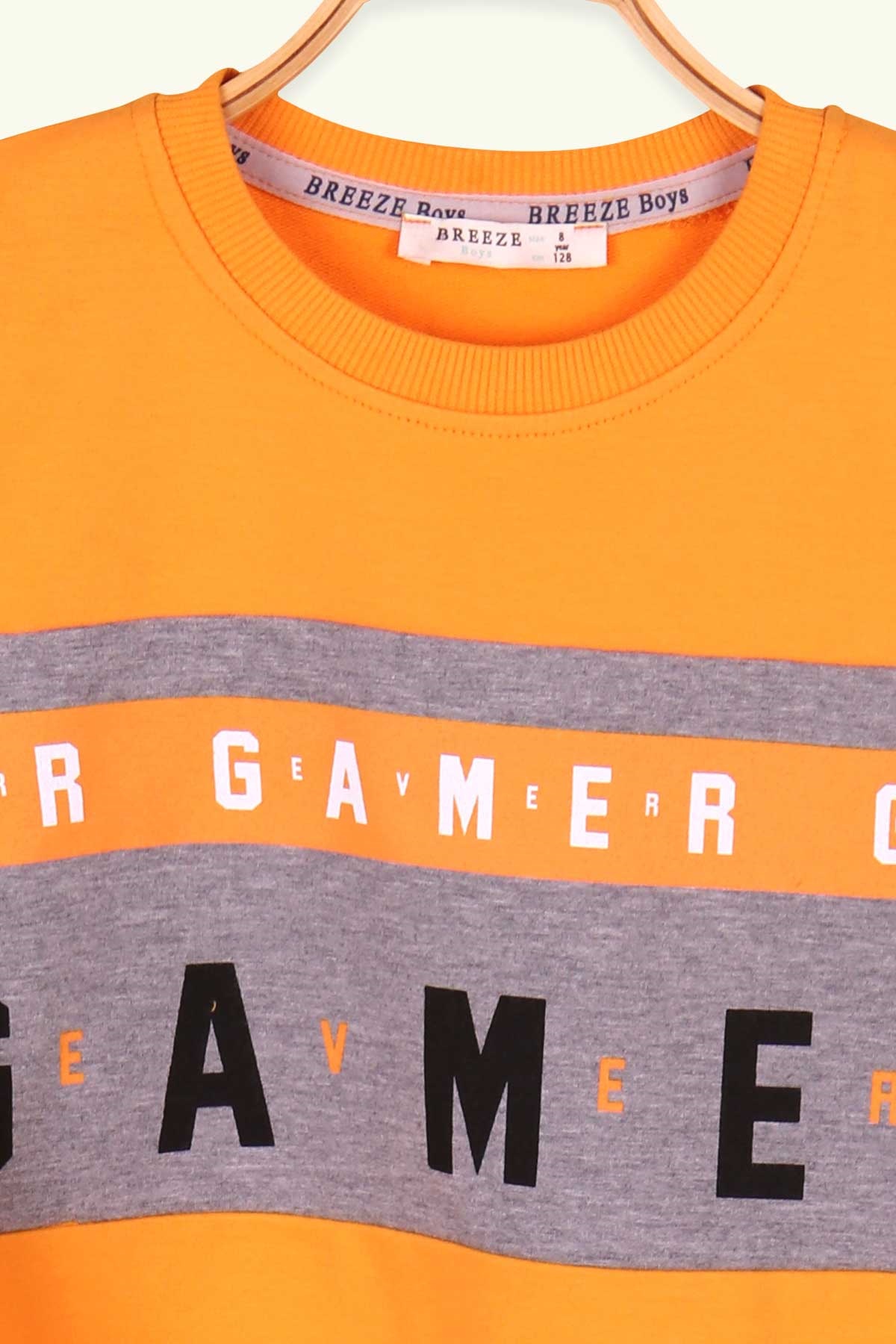 Breeze Erkek Çocuk Eşofman Takımı Gamer Baskılı Hardal Sarı (8-14 Yaş)