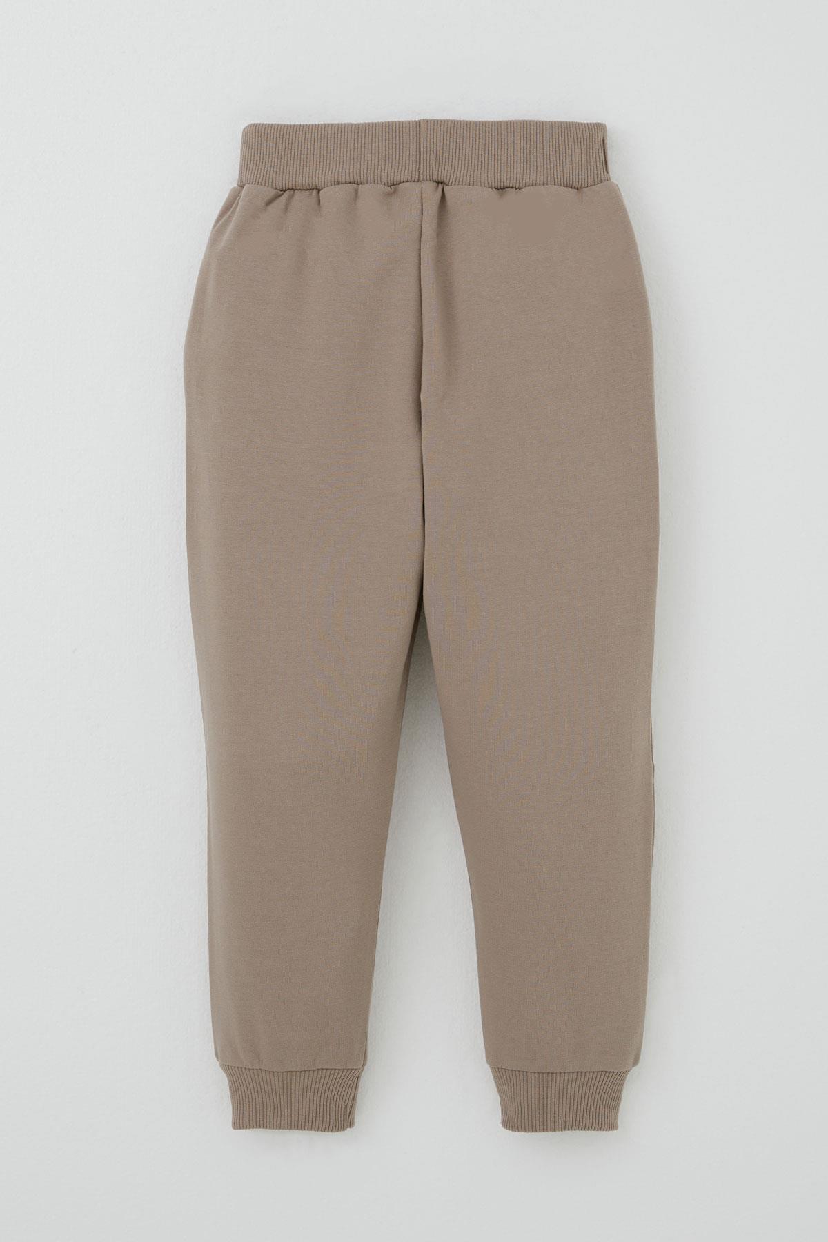 Breeze Erkek Çocuk Eşofman Takımı Küçük Operatör Çalışkan İş Makineleri Ekru (1-3 Yaş)