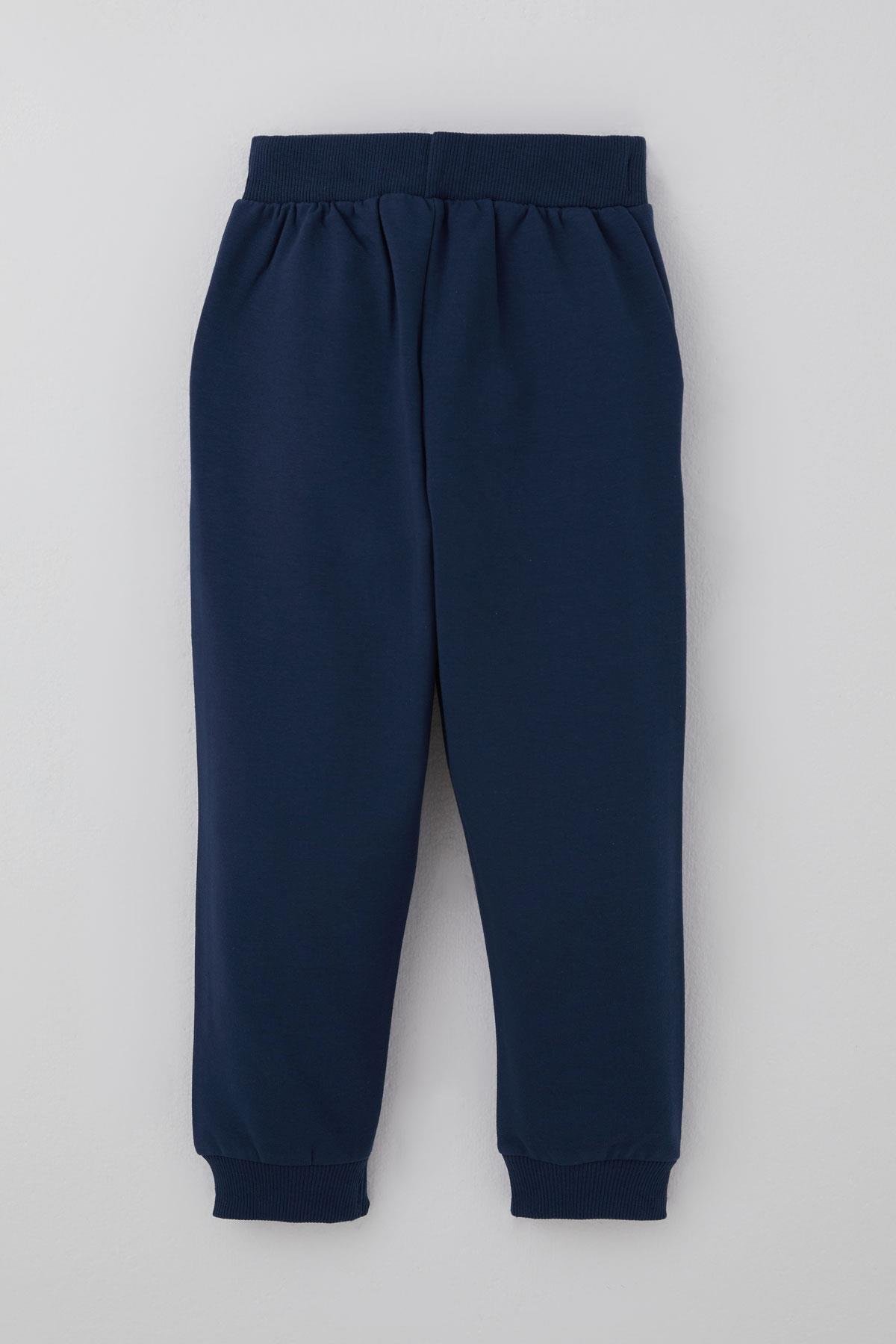 Breeze Erkek Çocuk Eşofman Takımı Kükreyen Dinozorlar Desenli Krem (2-6 Yaş)