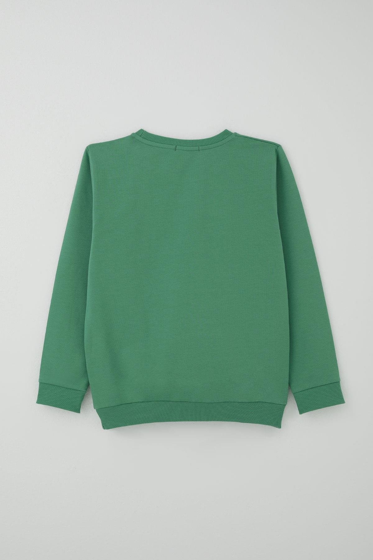 Breeze Erkek Çocuk Eşofman Takımı Yazı Baskılı Mint Yeşili (4-8 Yaş)