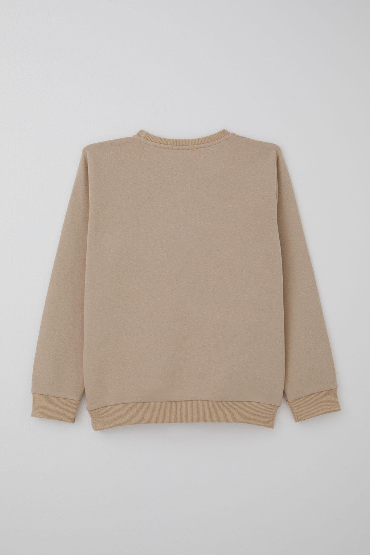 Breeze Erkek Çocuk Eşofman Takımı Yazı Pantolonu Cepli Bej (4-8 Yaş)