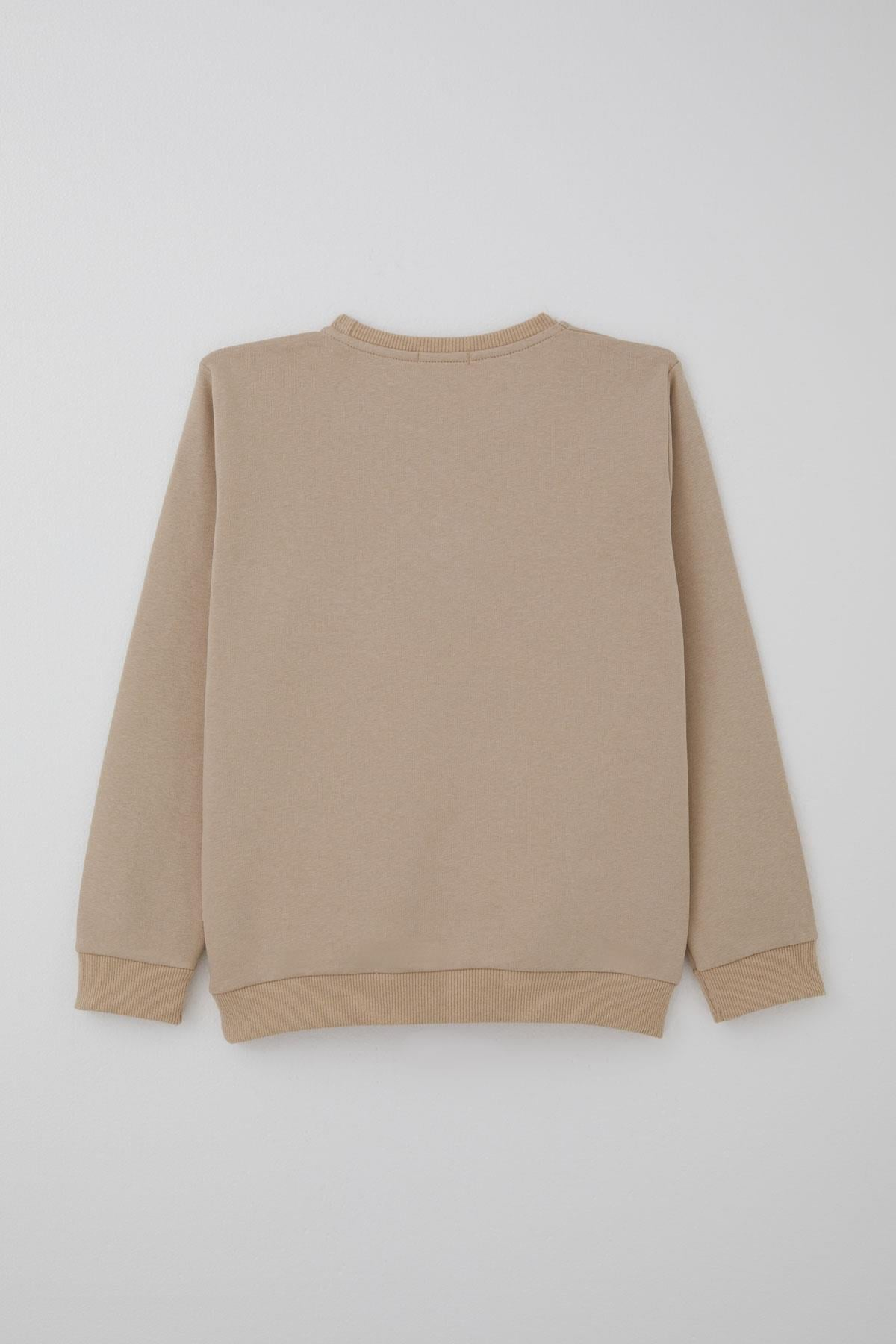 Breeze Erkek Çocuk Eşofman Takımı Yazı Pantolonu Cepli Bej (4-8 Yaş)