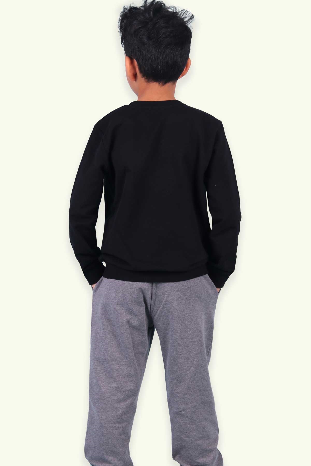 Breeze Erkek Çocuk Eşofman Takımı Yazılı Siyah (5-10 Yaş)