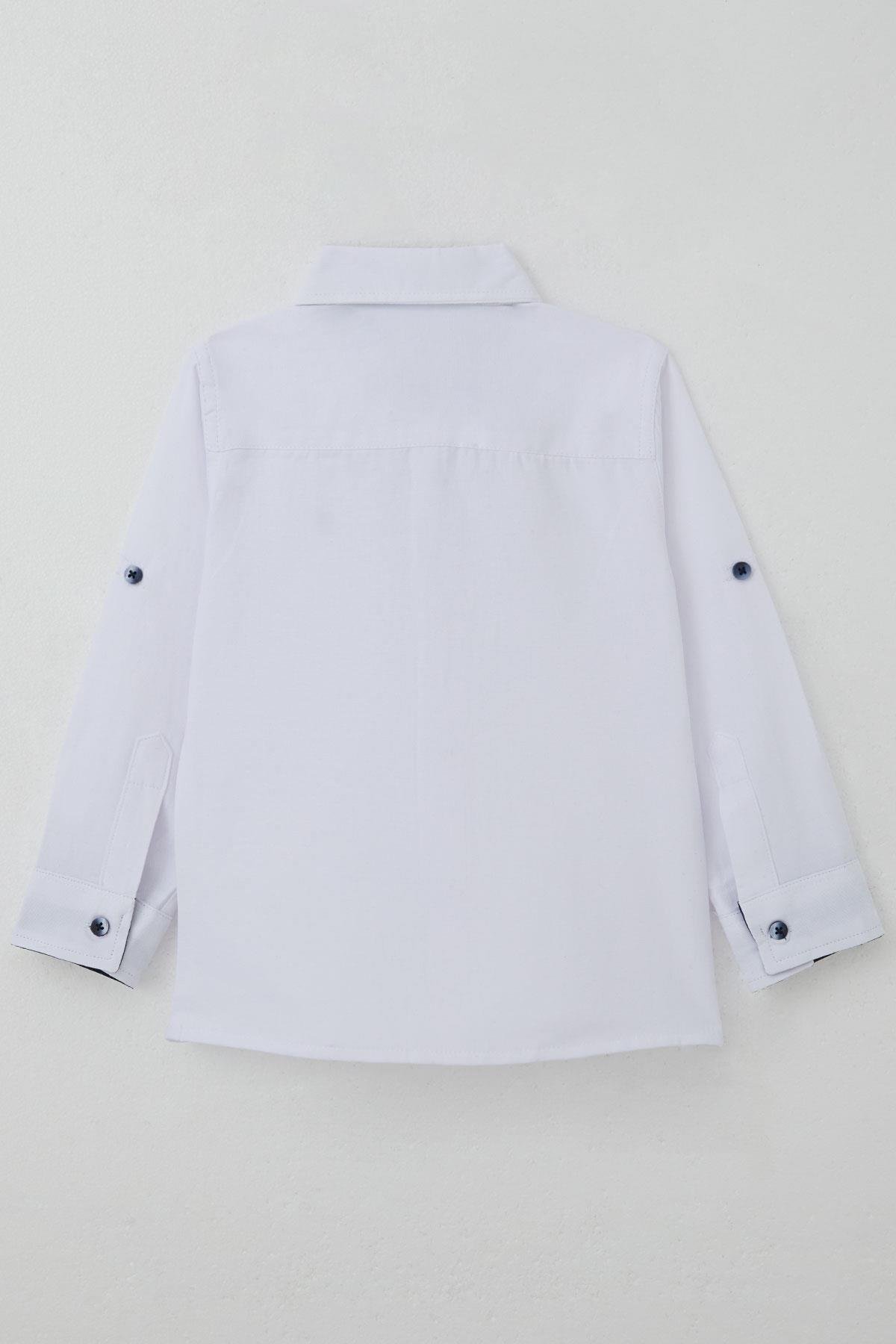 Breeze Erkek Çocuk Gömlek Papyonlu Beyaz (3-7 Yaş)