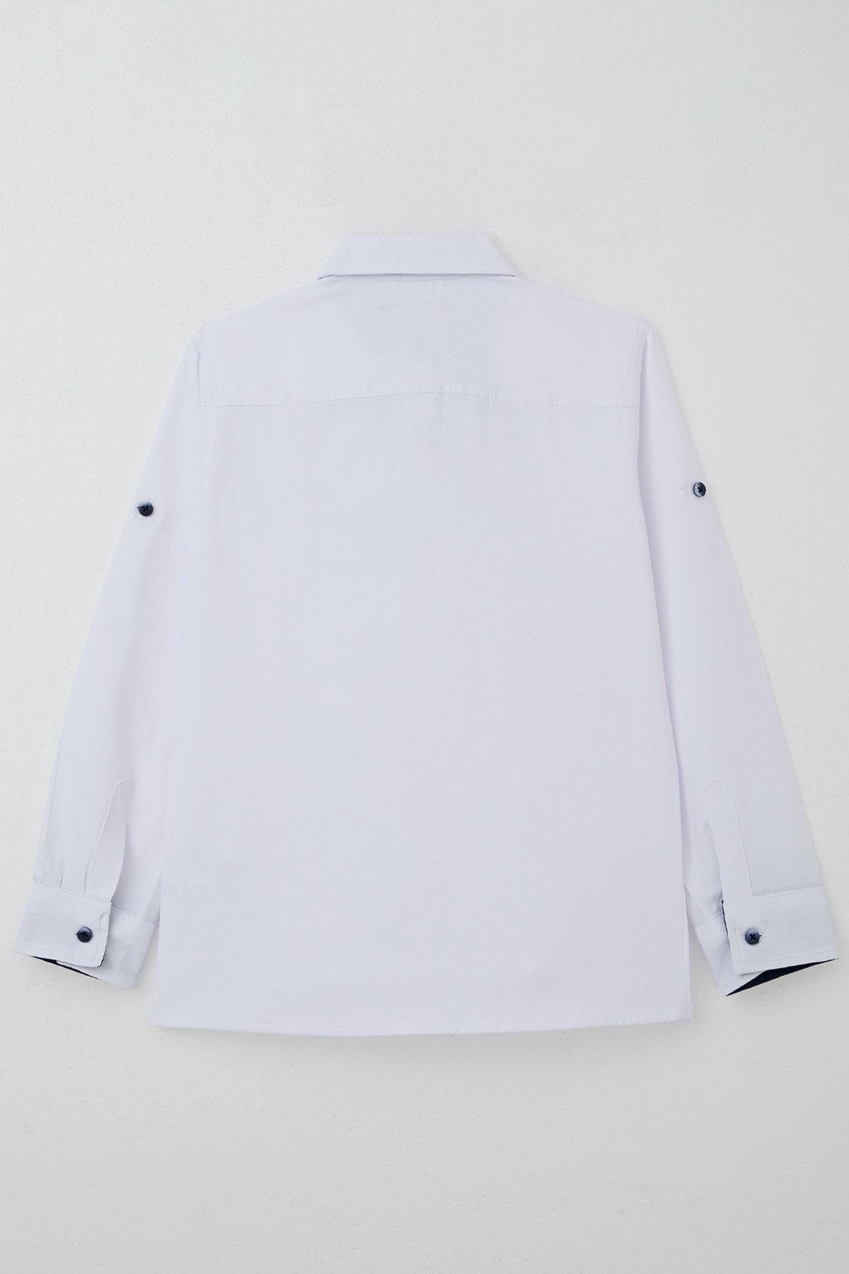 Breeze Erkek Çocuk Gömlek Papyonlu Beyaz (8-12 Yaş)