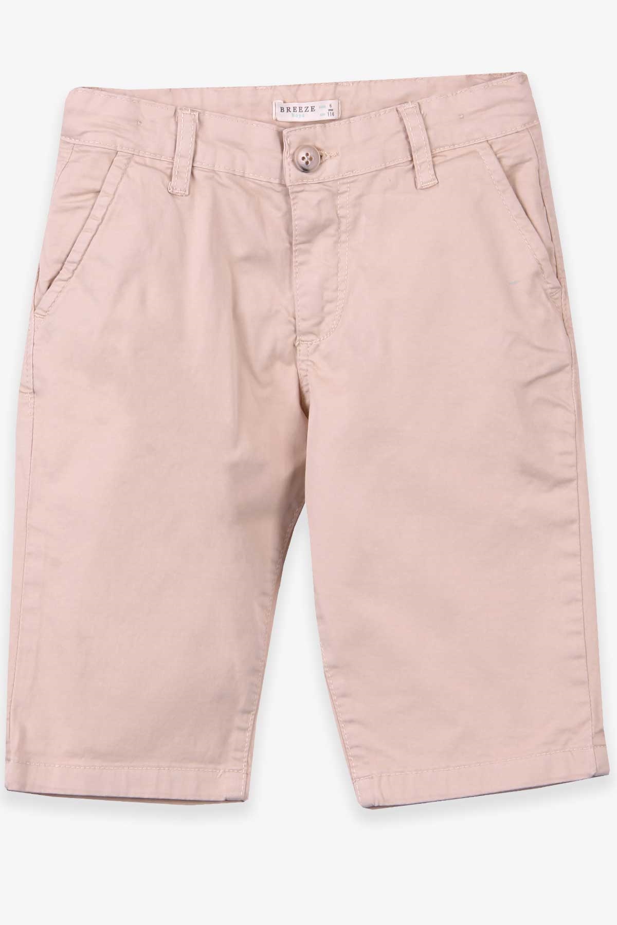 Breeze Erkek Çocuk Kapri Basic Krem (6-12 Yaş)