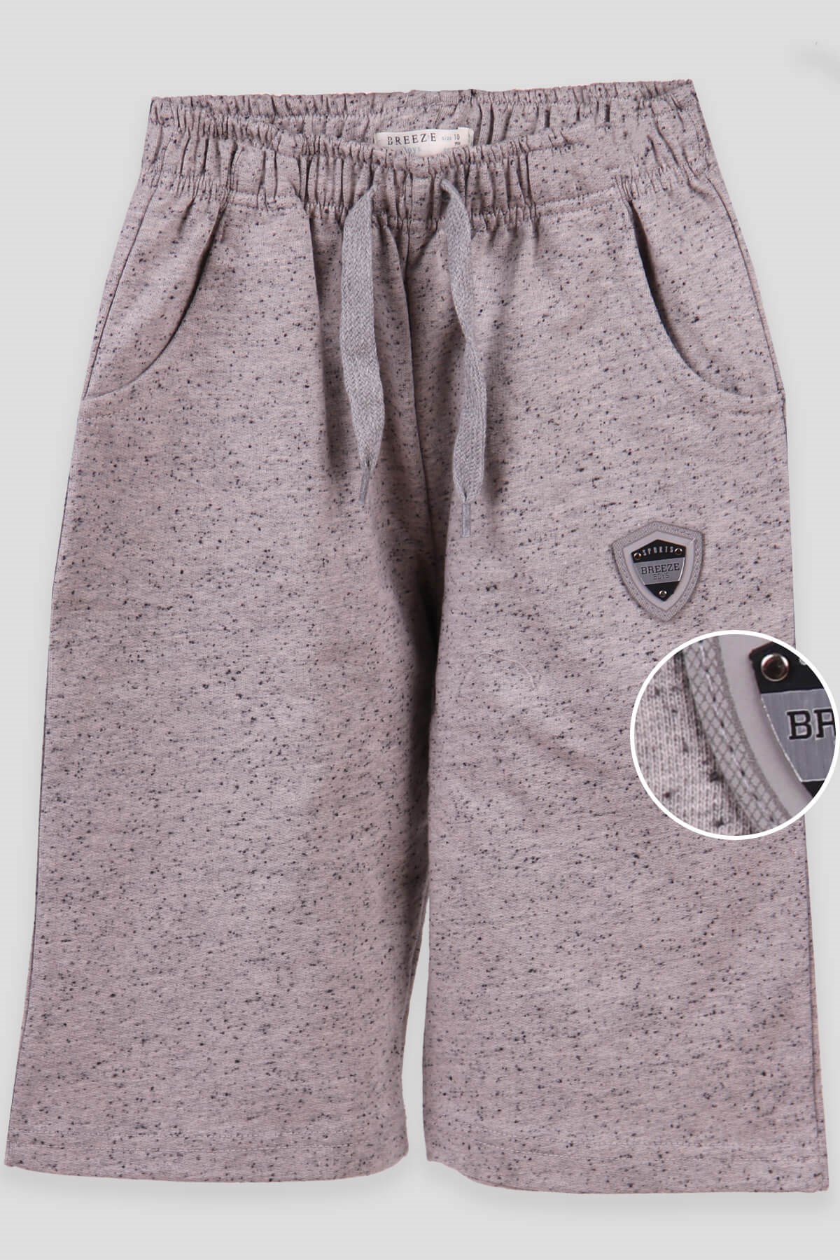 Breeze Erkek Çocuk Kapri Breeze Armalı Gri (10-14 Yaş)