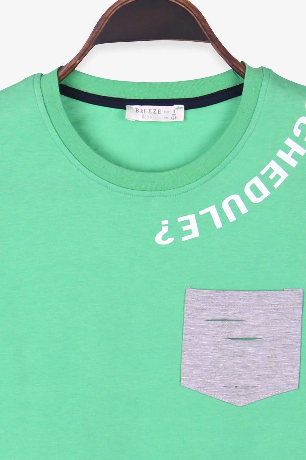 Breeze Erkek Çocuk Kapri Takım Baskılı Yeşil (8-12 Yaş)